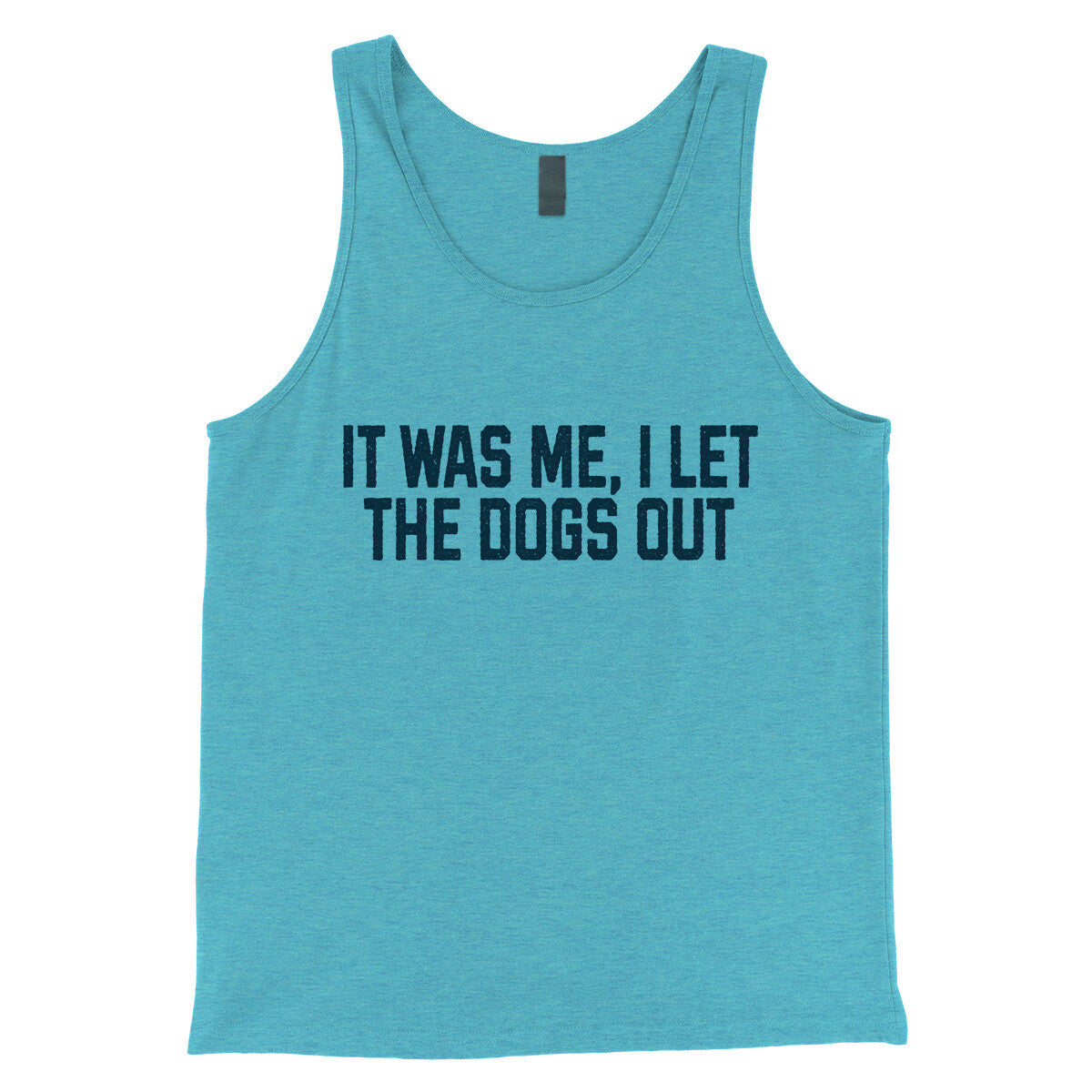 It Was Me I Let the Dogs Out in Aqua Triblend Color