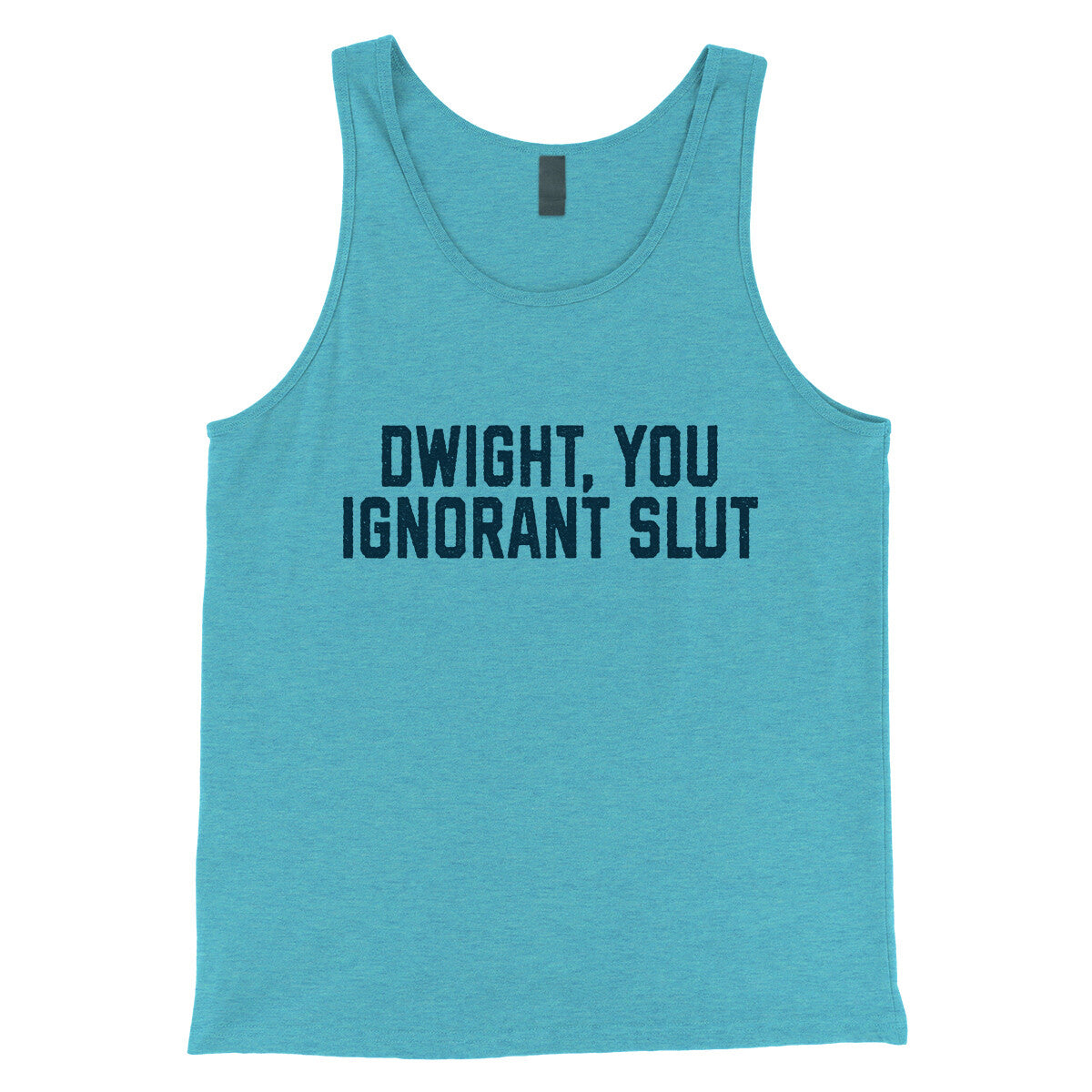 Dwight You Ignorant Slut in Aqua Triblend Color