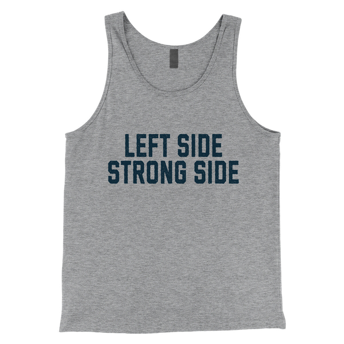 Left Side Strong Side in Athletic Heather Color