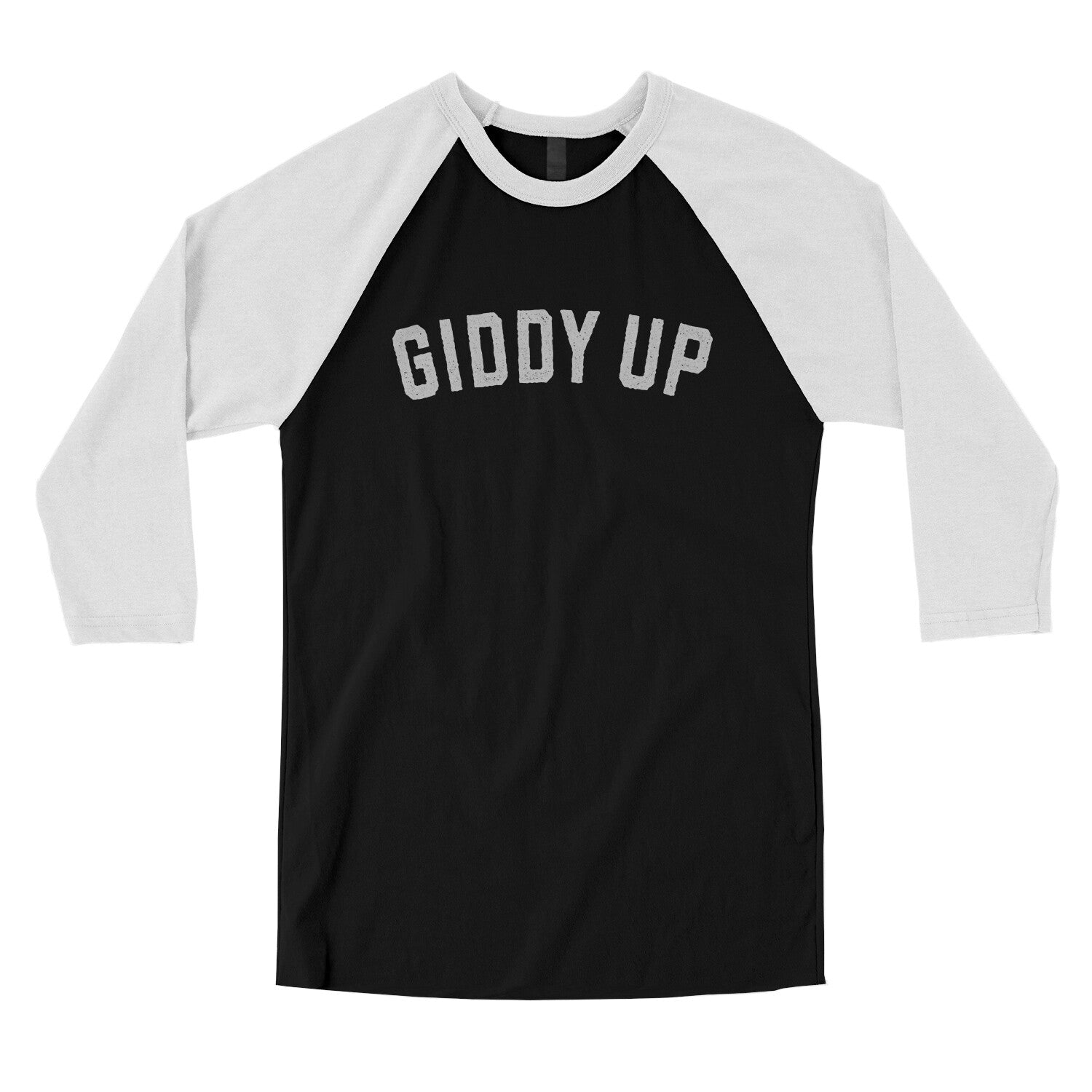 Giddy Up in Black with White Color