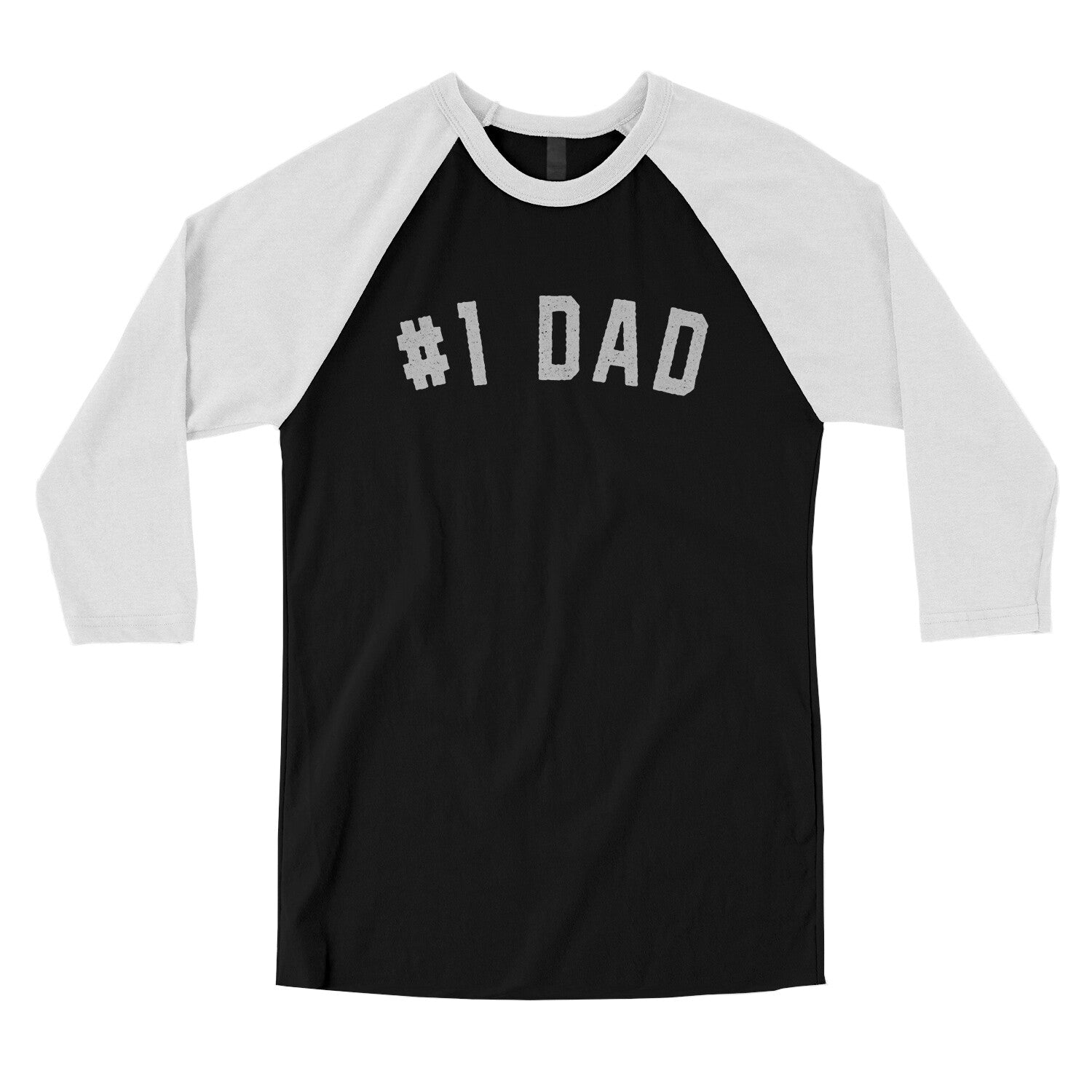 Number 1 Dad in Black with White Color
