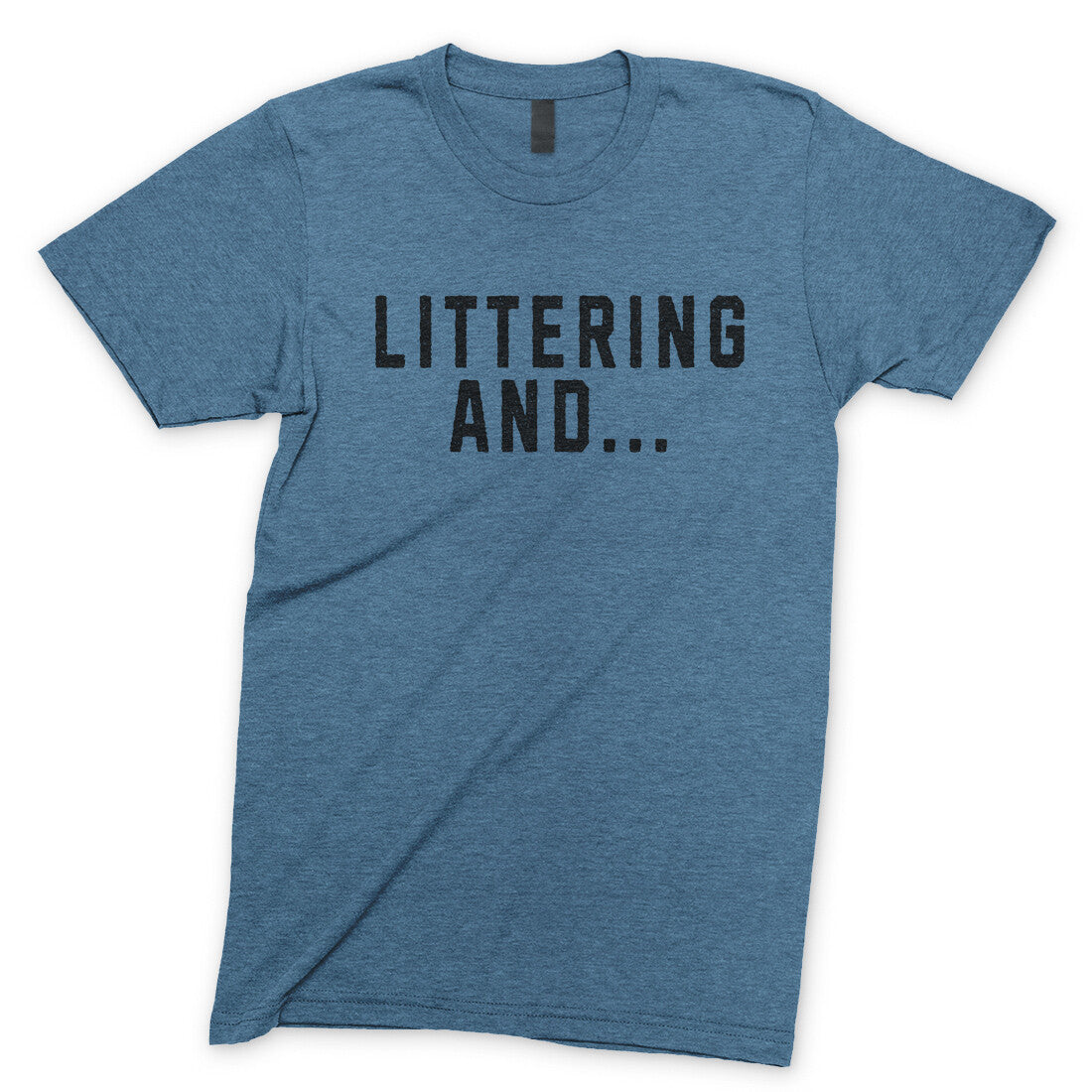 Littering And in Heather Indigo Color