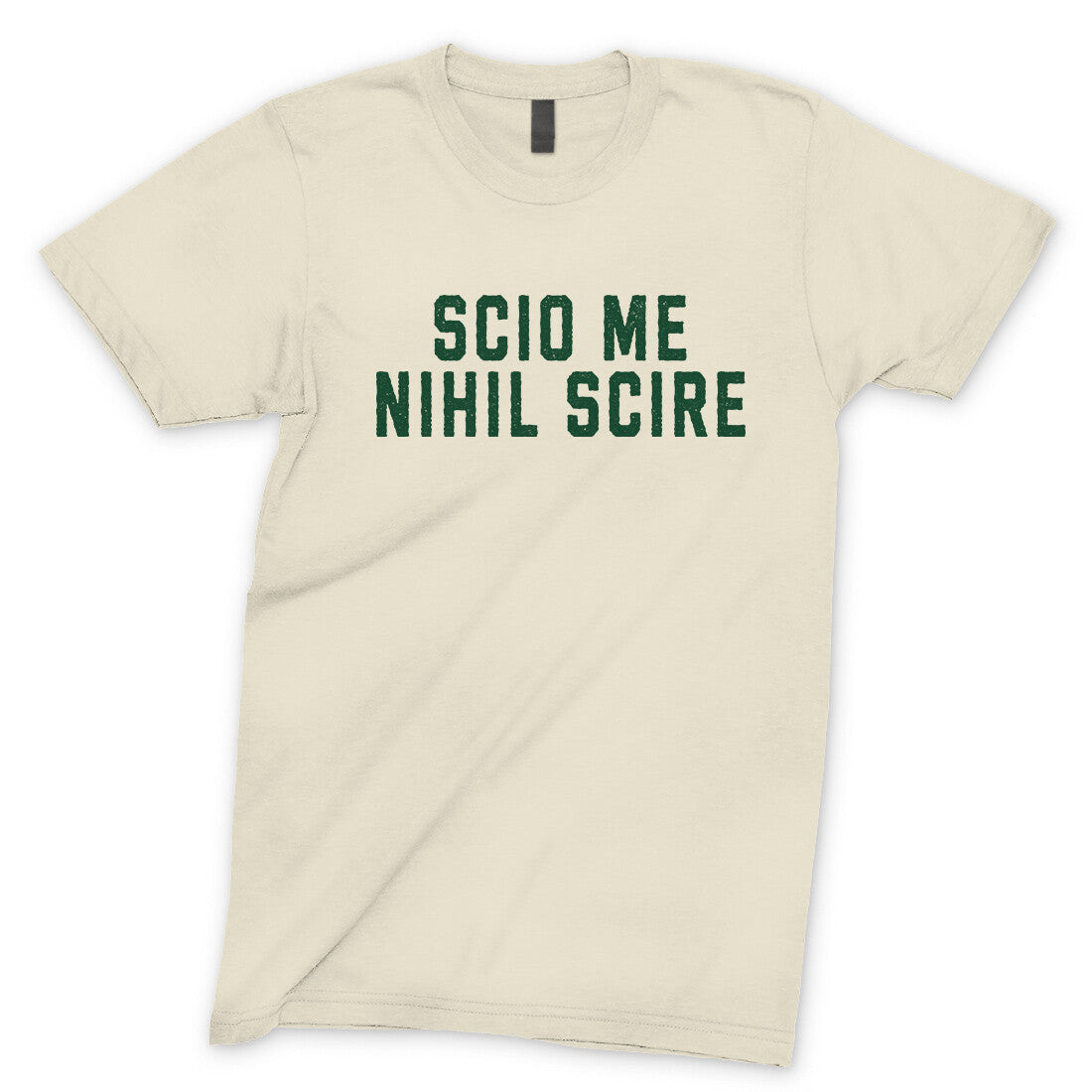 Scio Me Nihil Scire in Natural Color