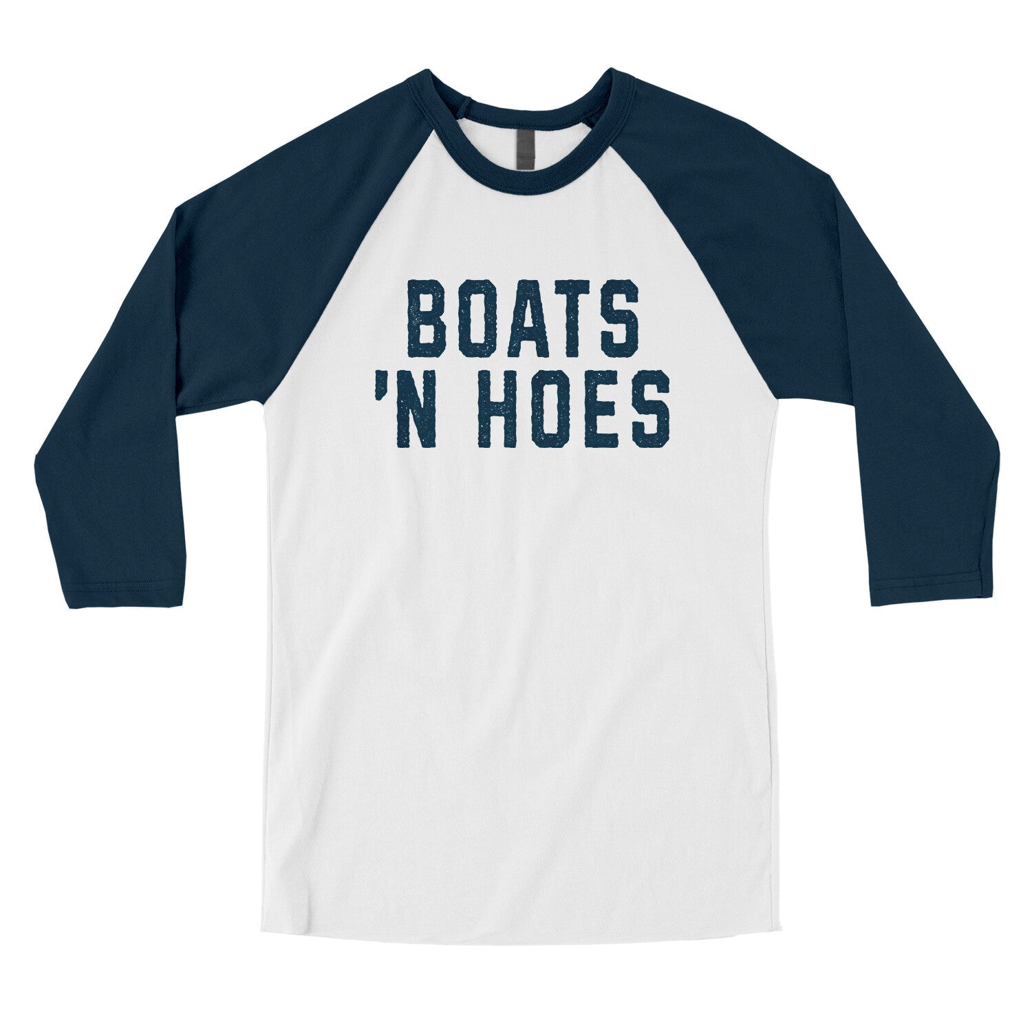 Boats 'n Hoes in White with Navy Color