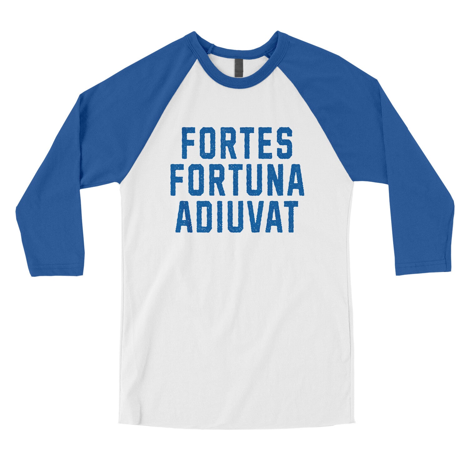 Fortes Fortuna Adiuvat in White with True Royal Color