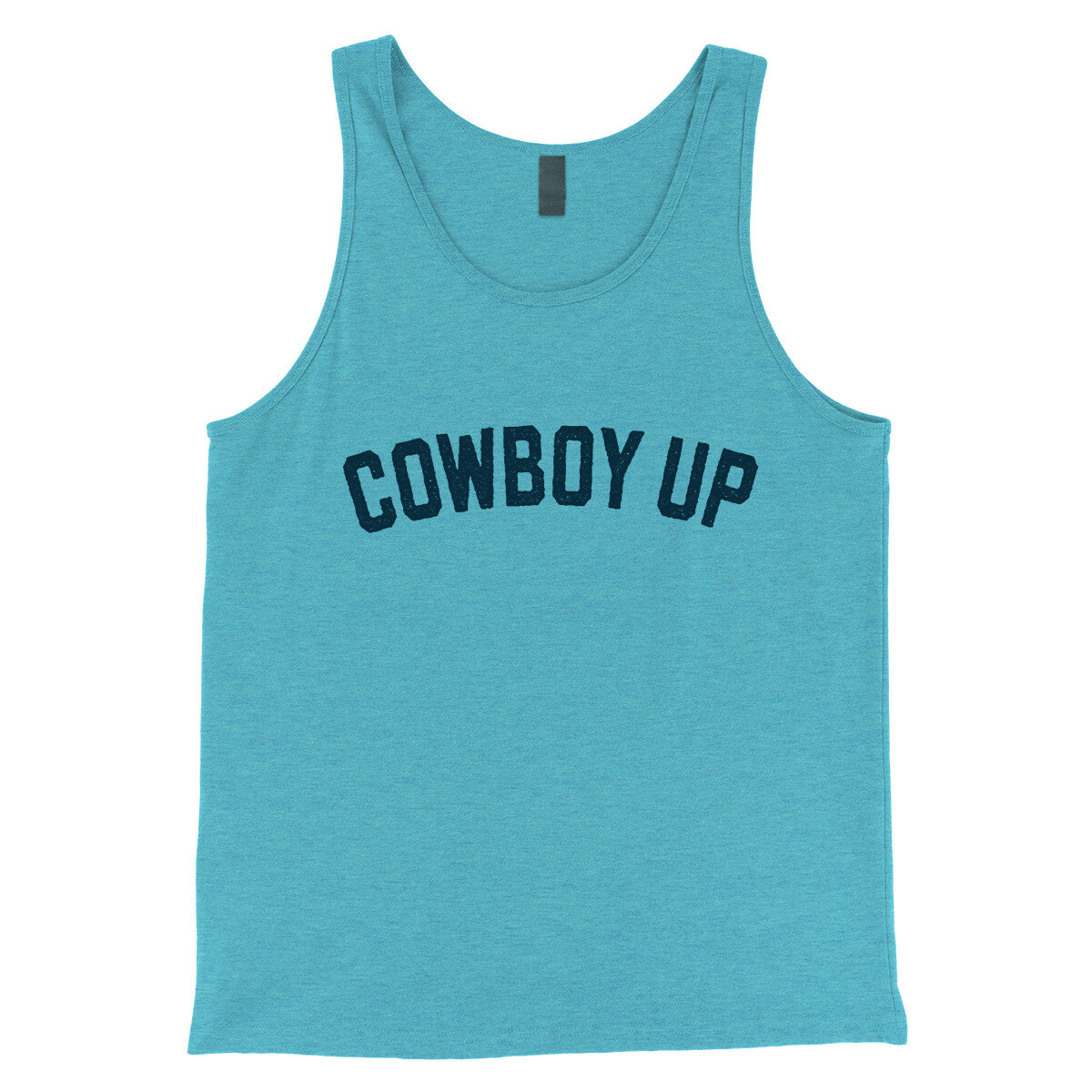 Cowboy Up in Aqua Triblend Color