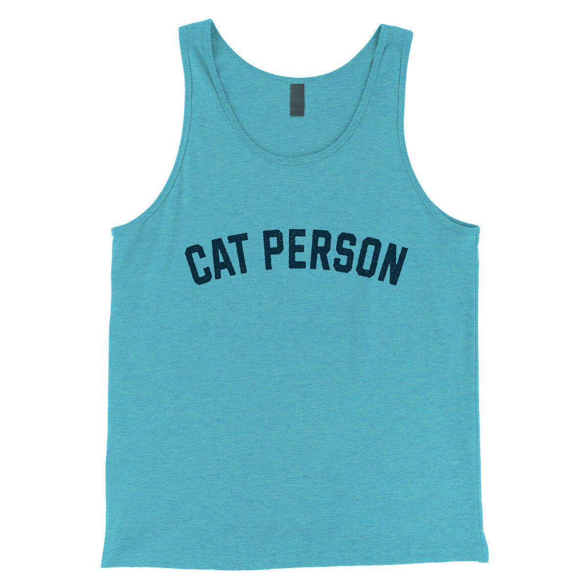 Cat Person in Aqua Triblend Color