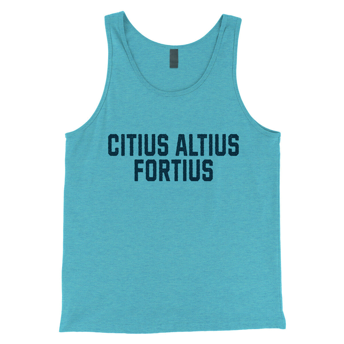 Citius Altius Fortius in Aqua Triblend Color