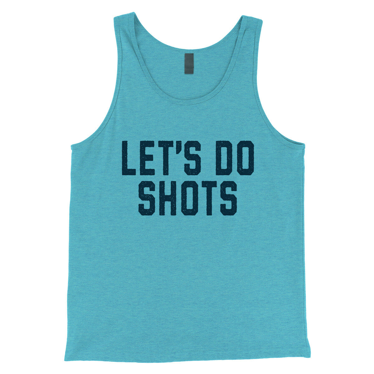 Let's Do Shots in Aqua Triblend Color