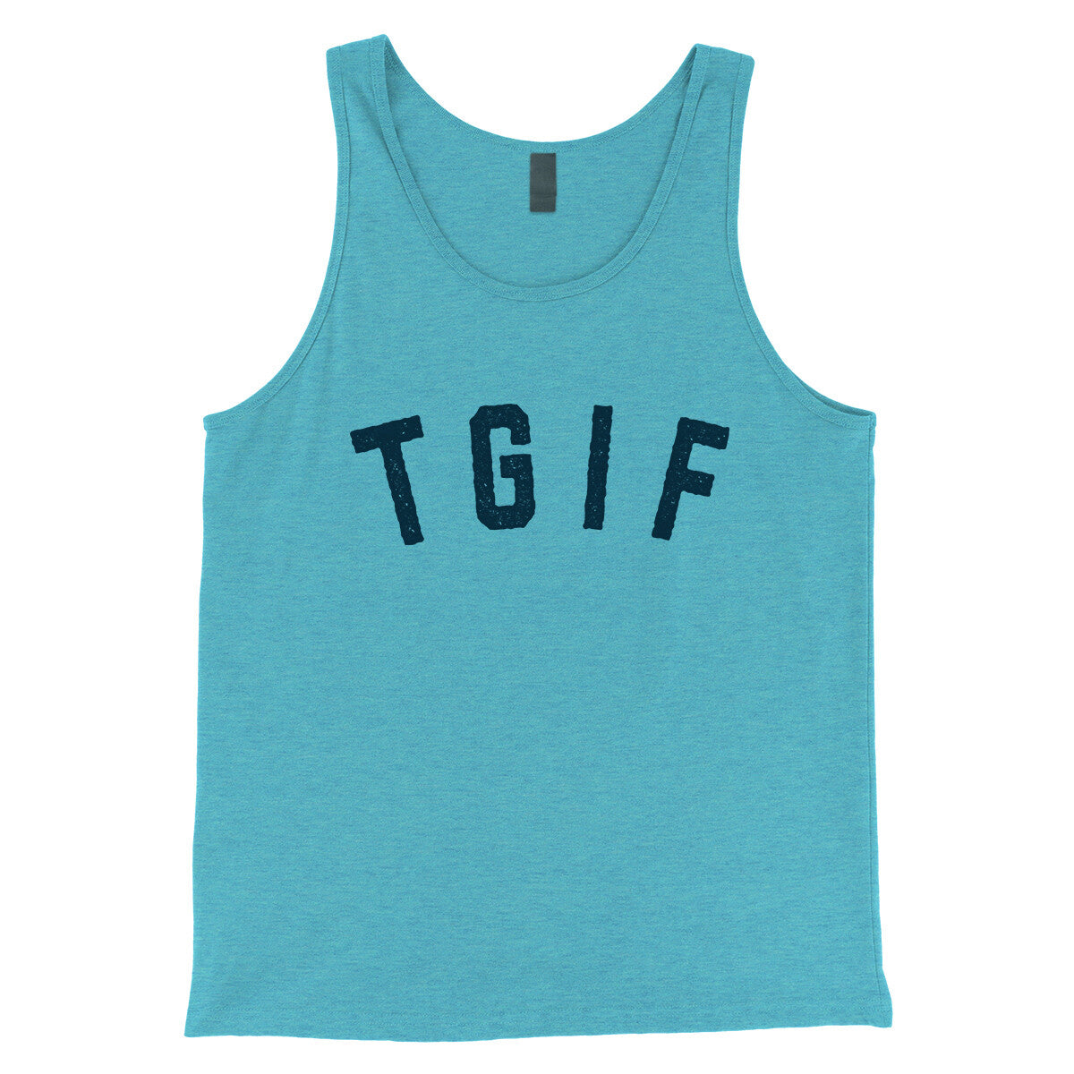 TGIF in Aqua Triblend Color