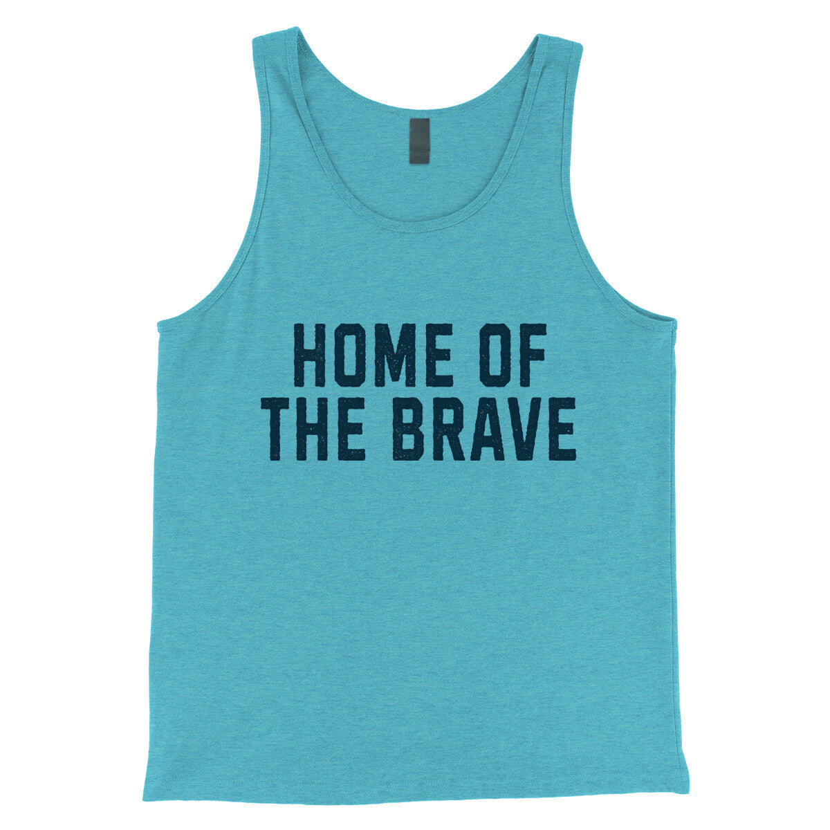 Home of the Brave in Aqua Triblend Color
