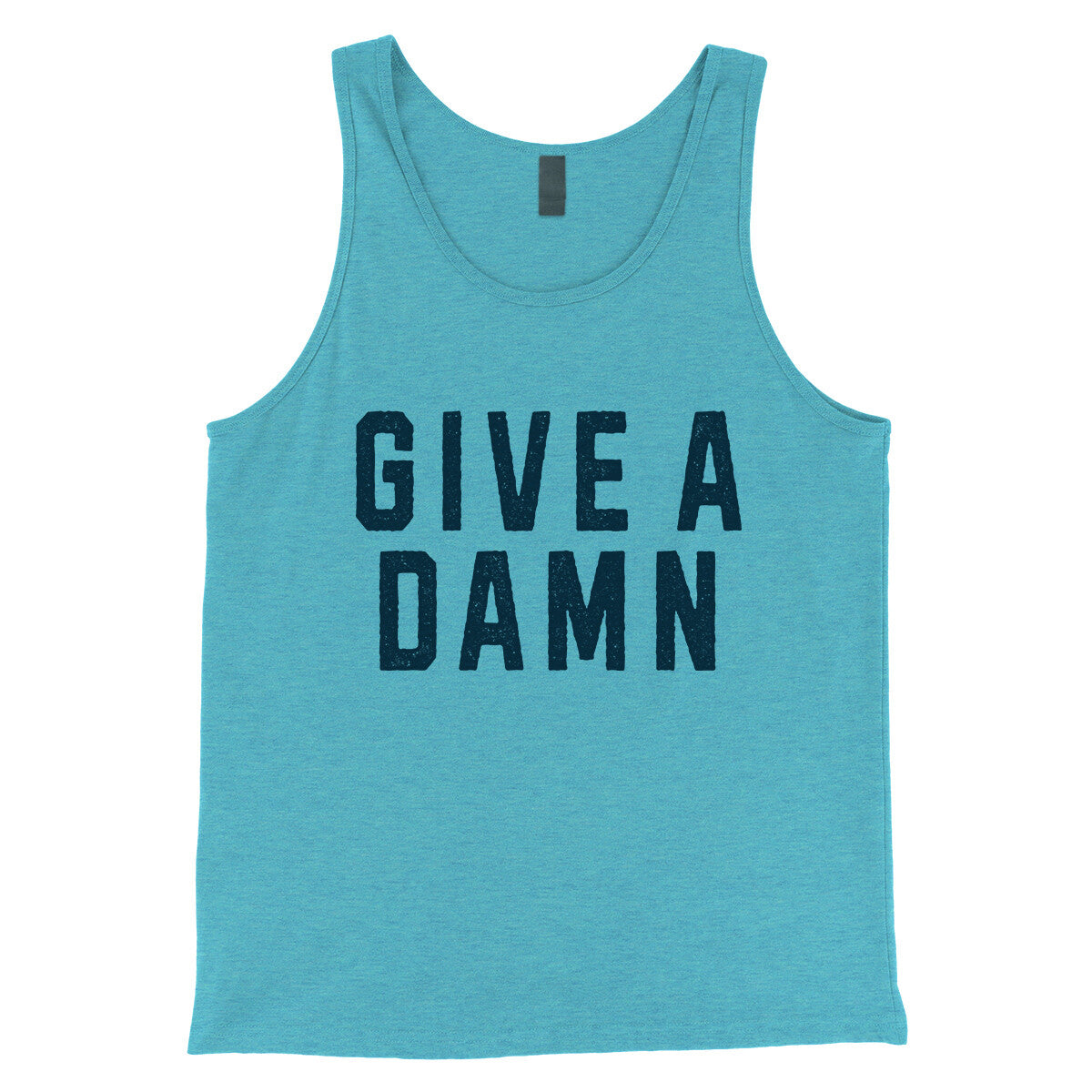 Give a Damn in Aqua Triblend Color