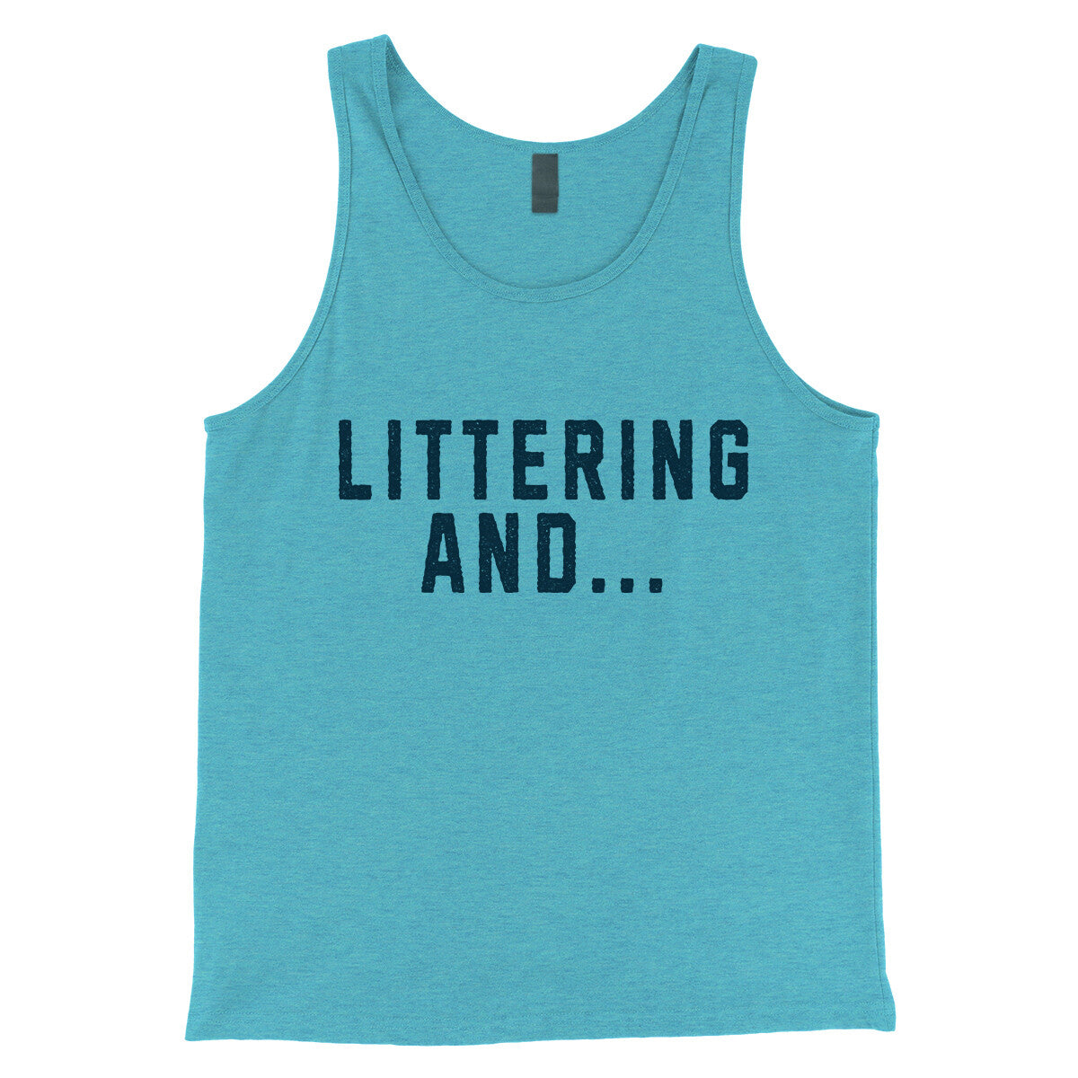 Littering And in Aqua Triblend Color