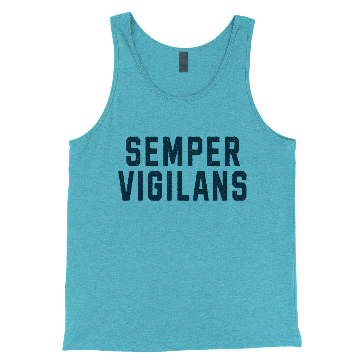 Semper Vigilans in Aqua Triblend Color