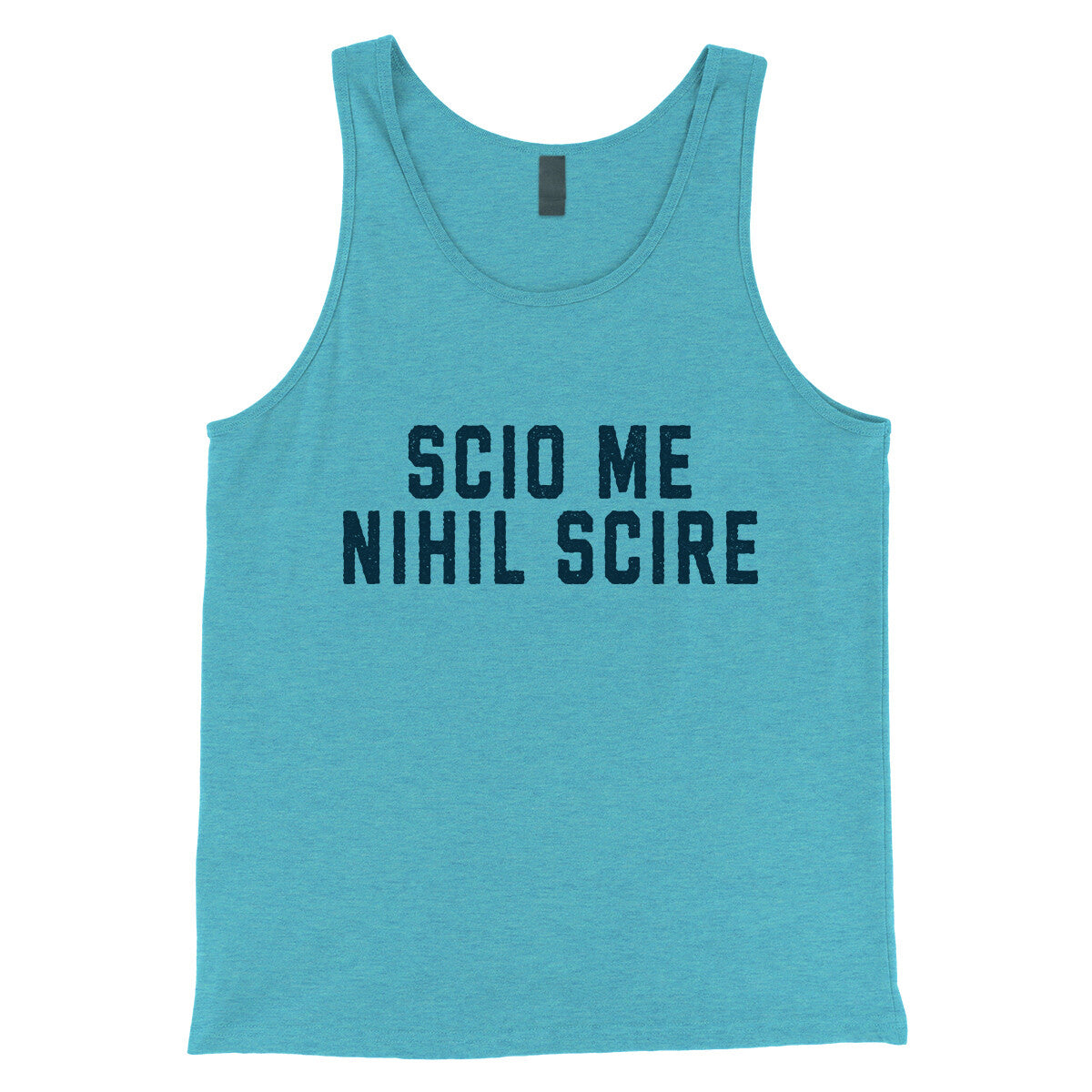 Scio Me Nihil Scire in Aqua Triblend Color