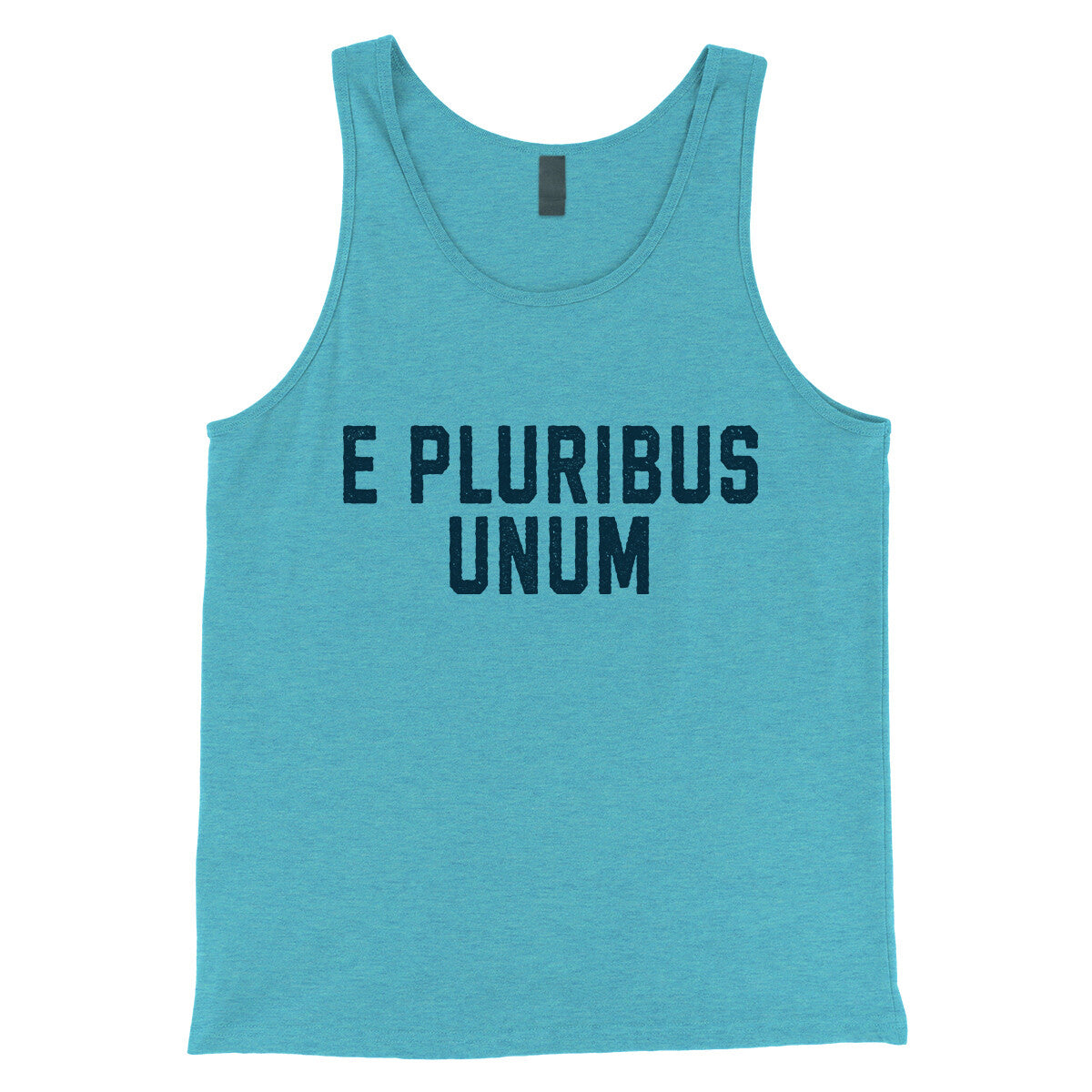 E Pluribus Unum in Aqua Triblend Color