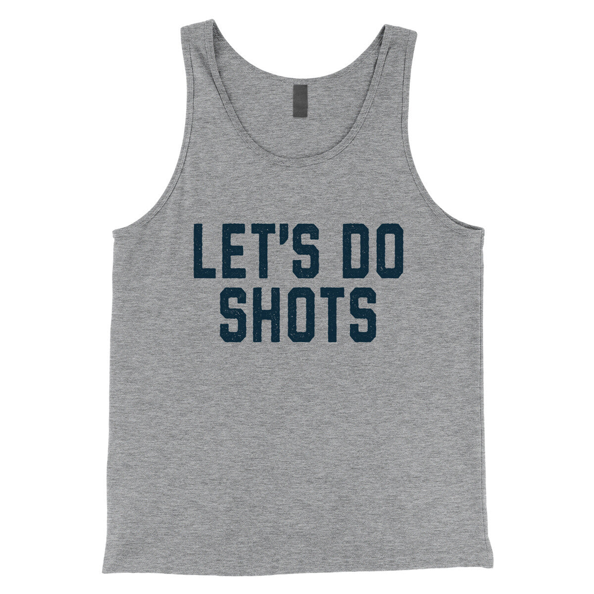 Let's Do Shots in Athletic Heather Color