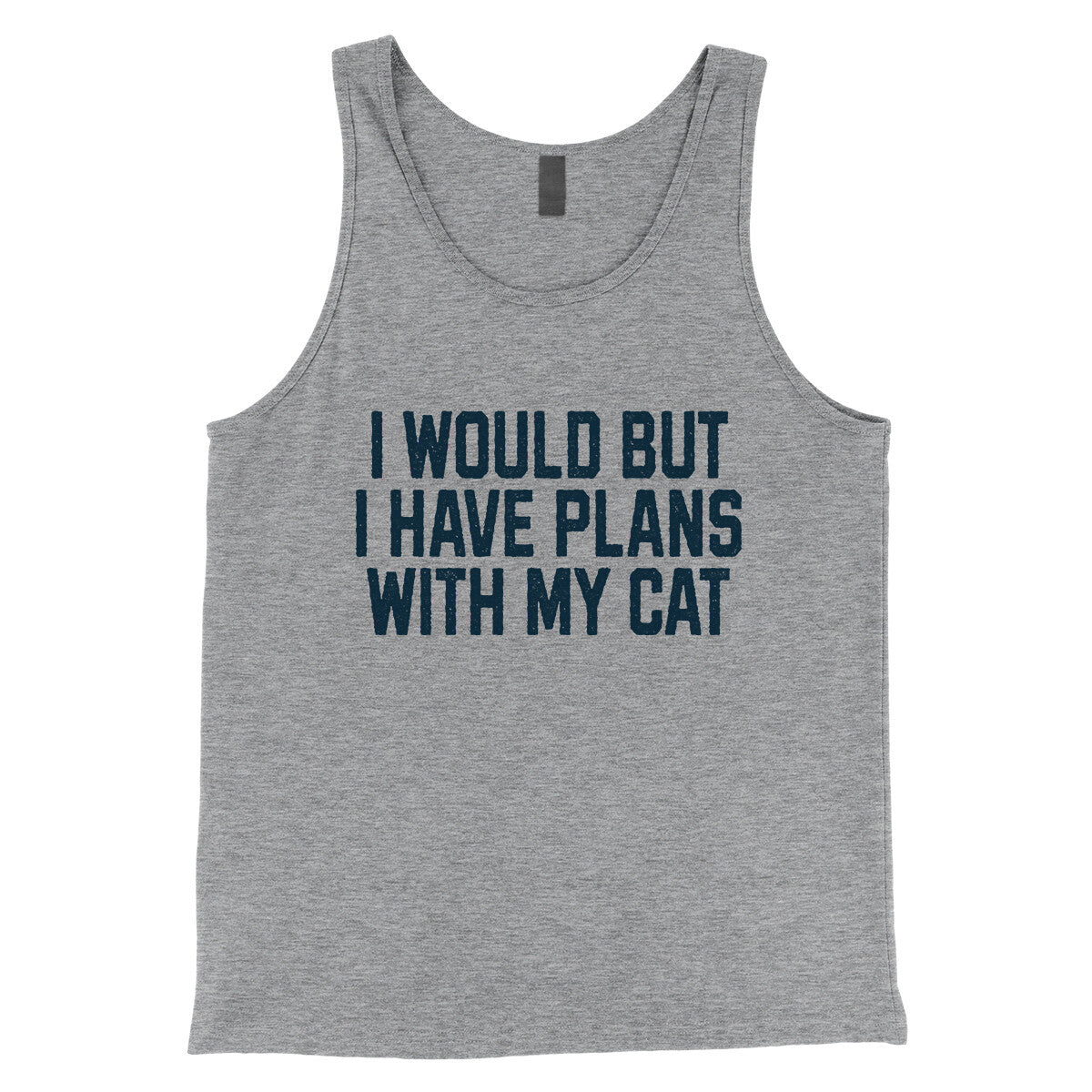 I Would but I Have Plans with My Cat in Athletic Heather Color