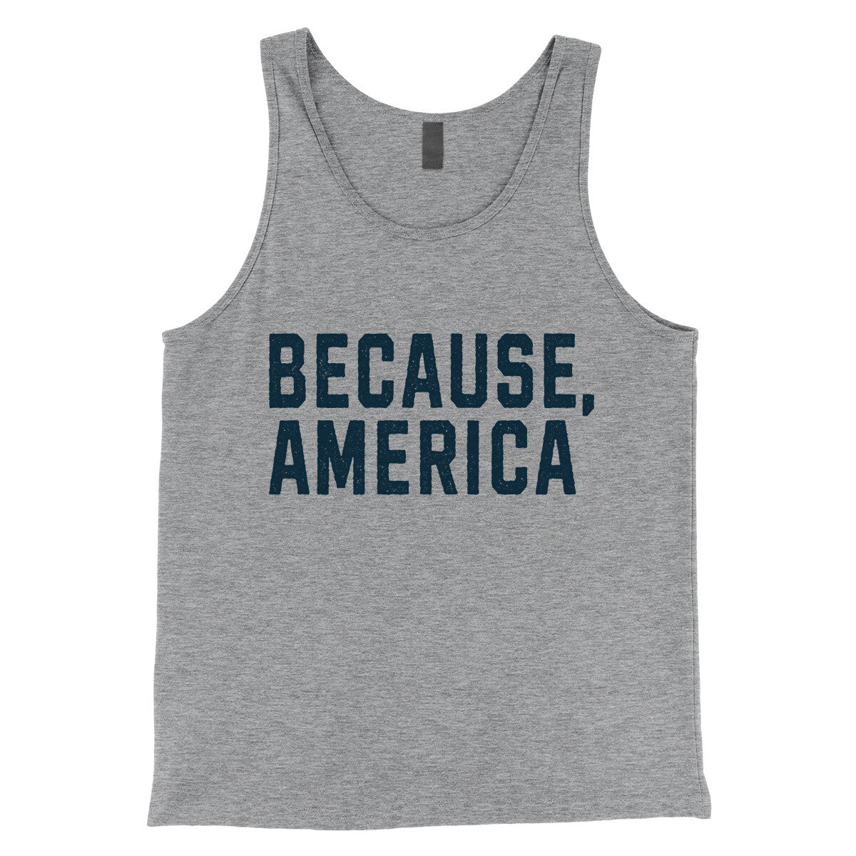 Because America in Athletic Heather Color