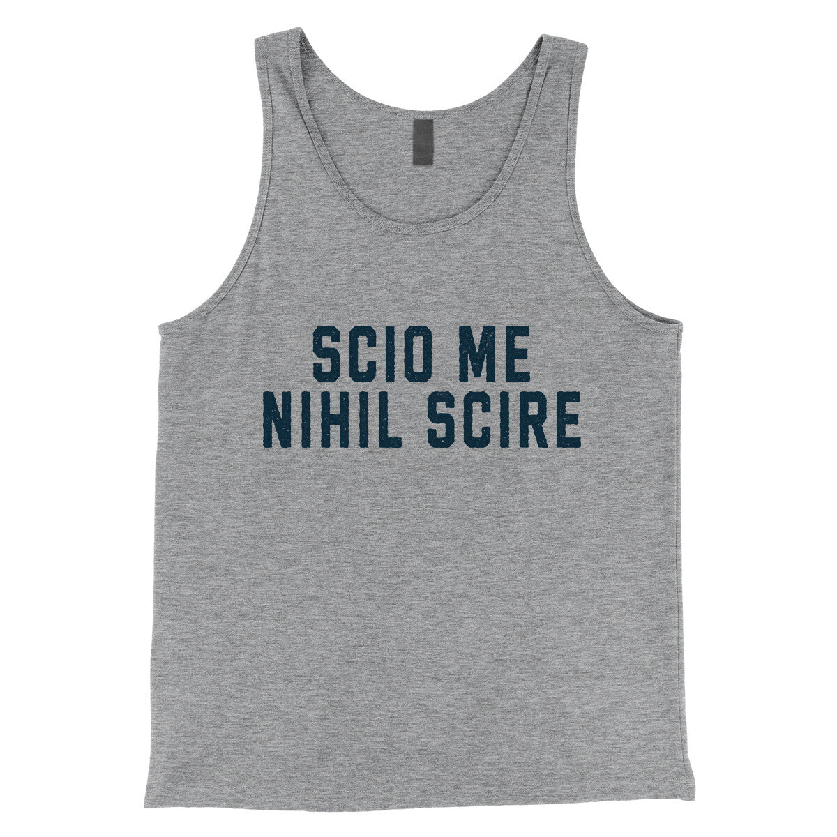 Scio Me Nihil Scire in Athletic Heather Color