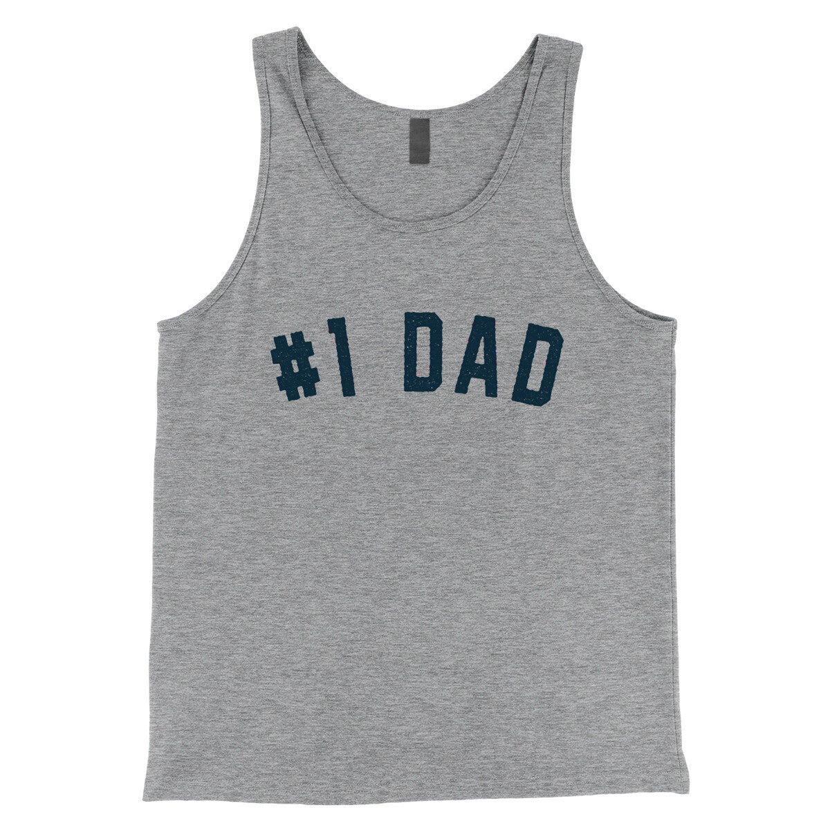Number 1 Dad in Athletic Heather Color