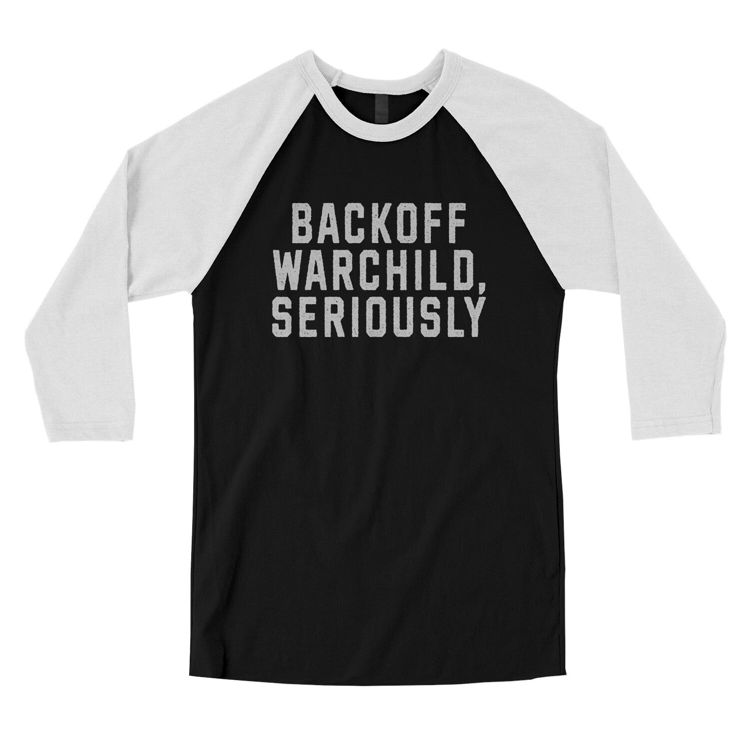 Backoff Warchild Seriously in Black with White Color