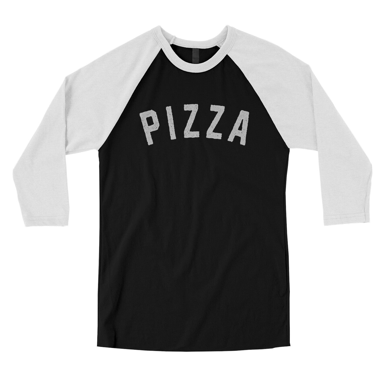 Pizza in Black with White Color