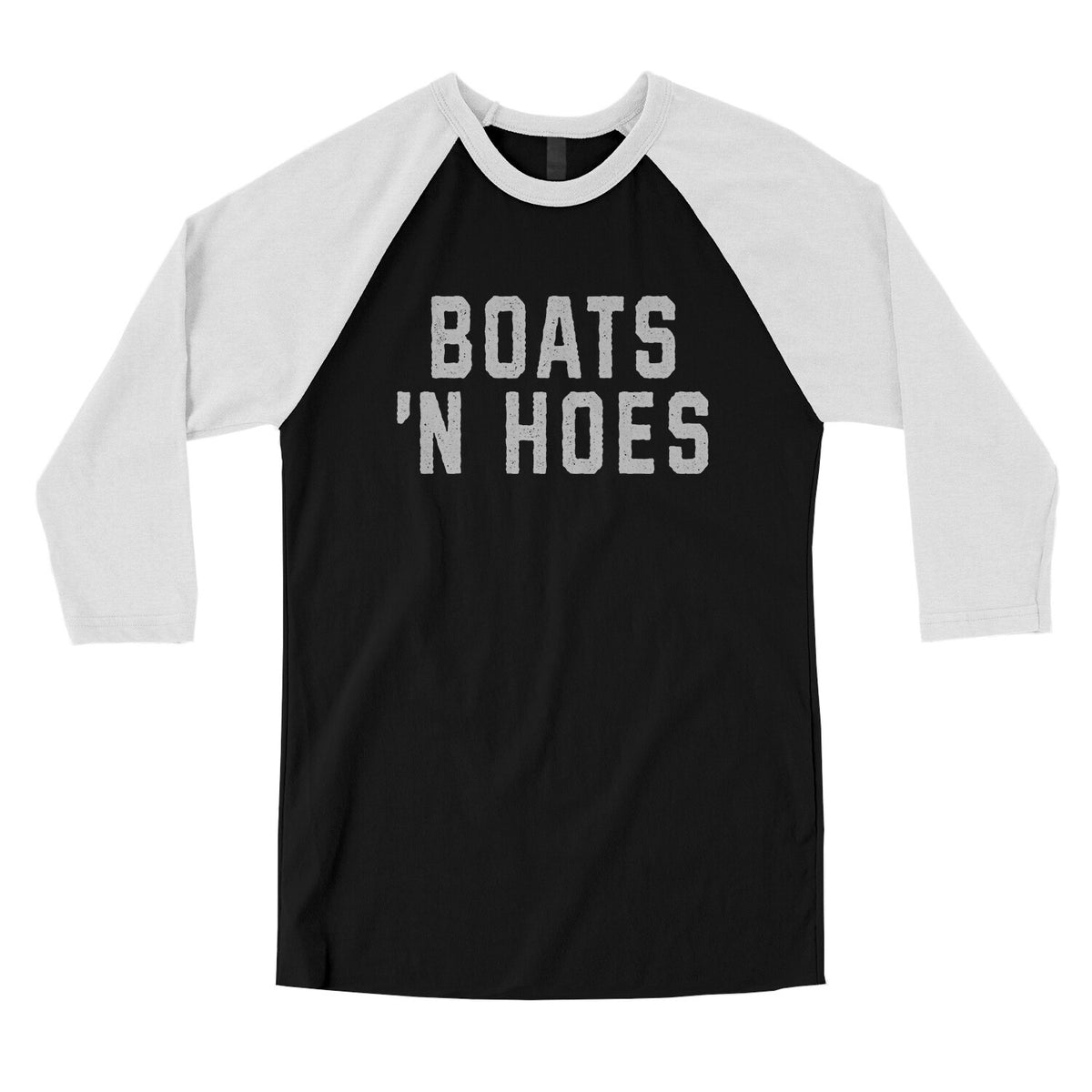 Boats 'n Hoes in Black with White Color