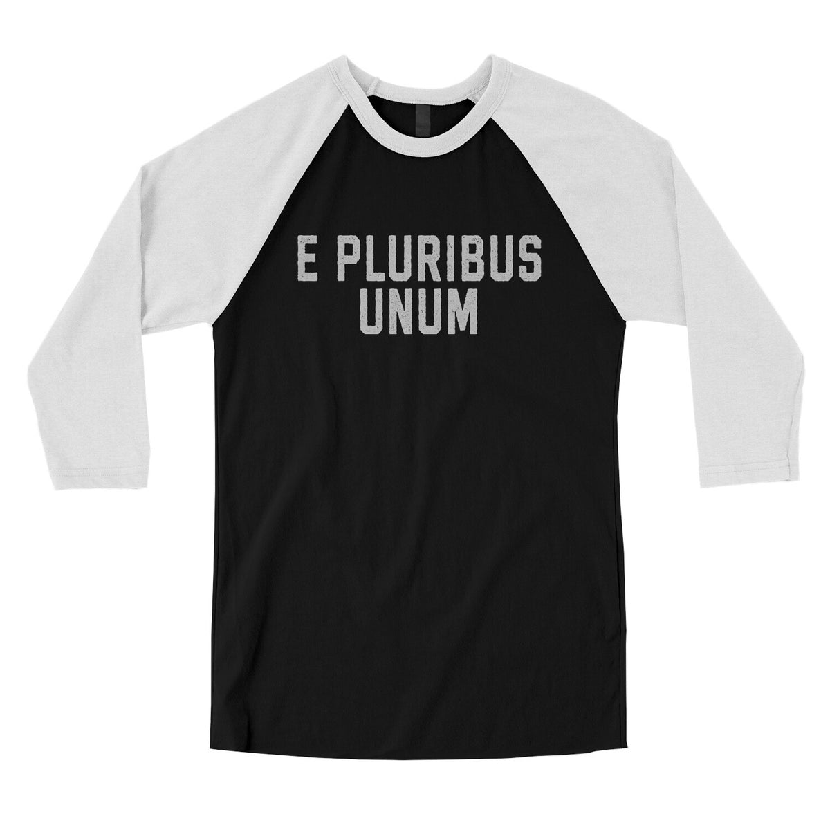 E Pluribus Unum in Black with White Color