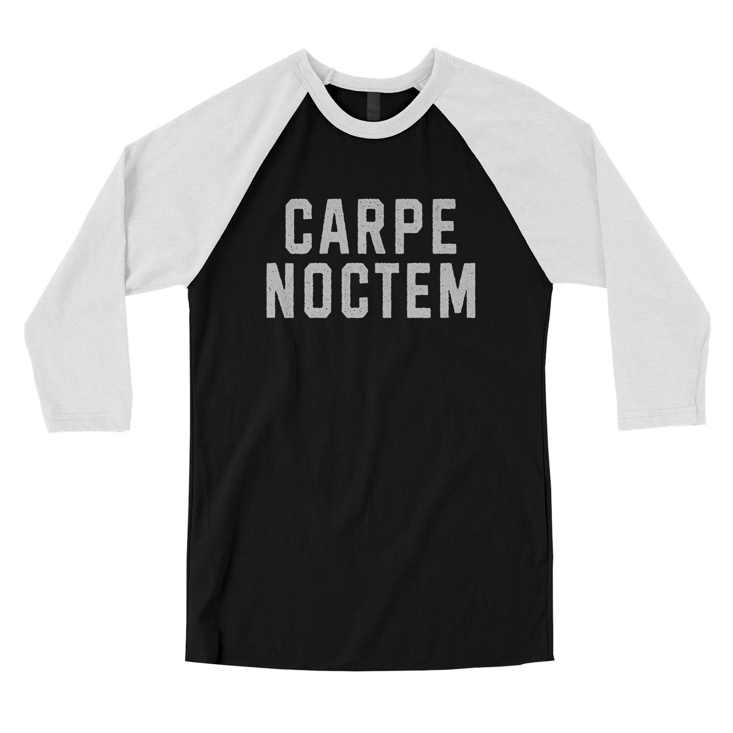 Carpe Noctem in Black with White Color