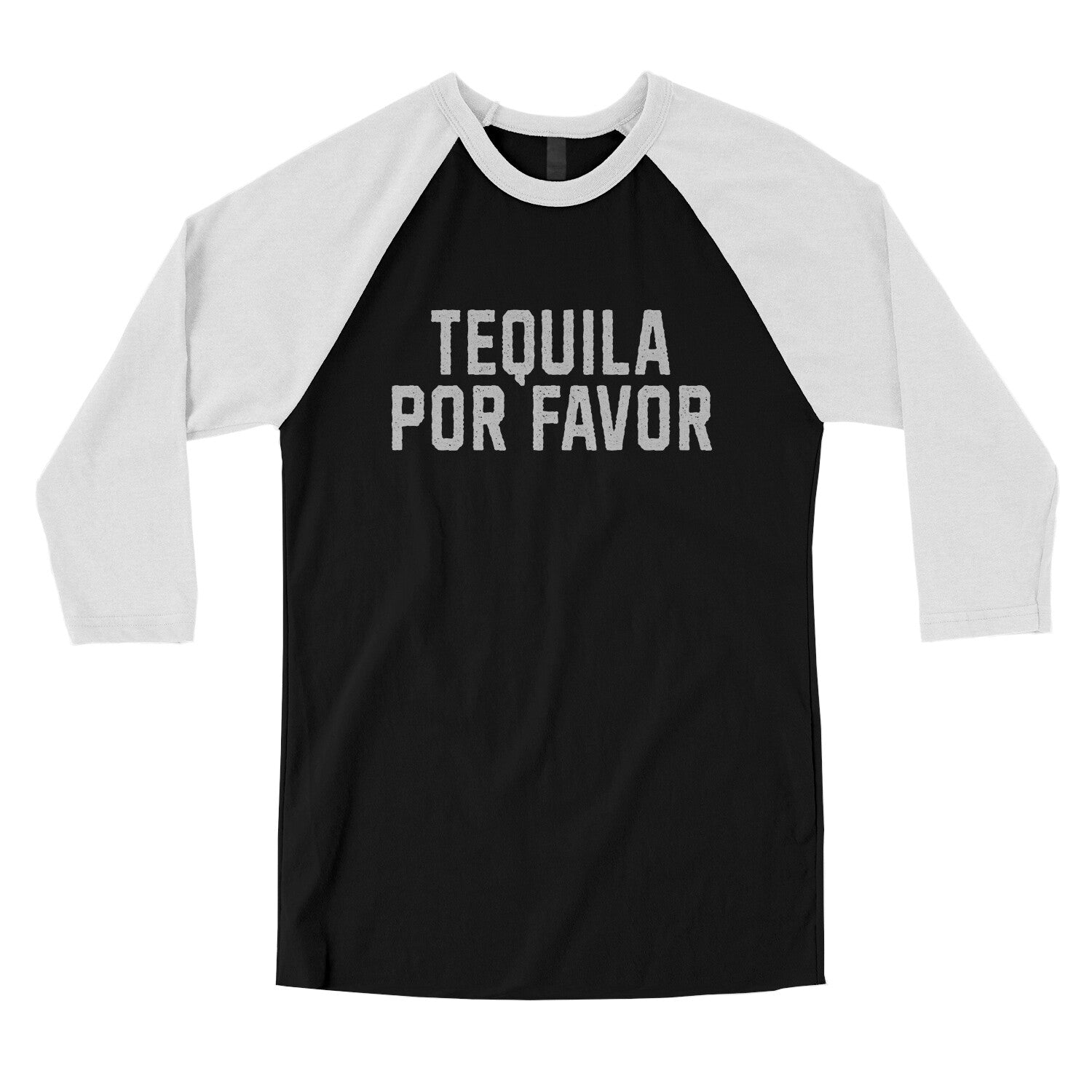 Tequila Por Favor in Black with White Color