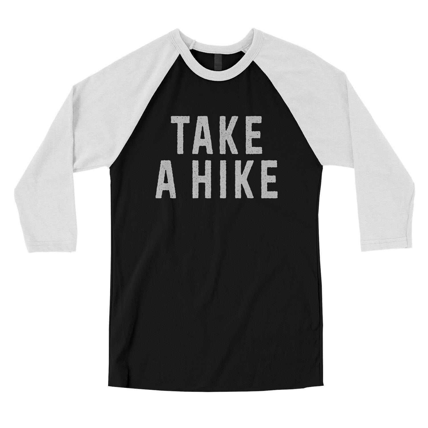Take a Hike in Black with White Color