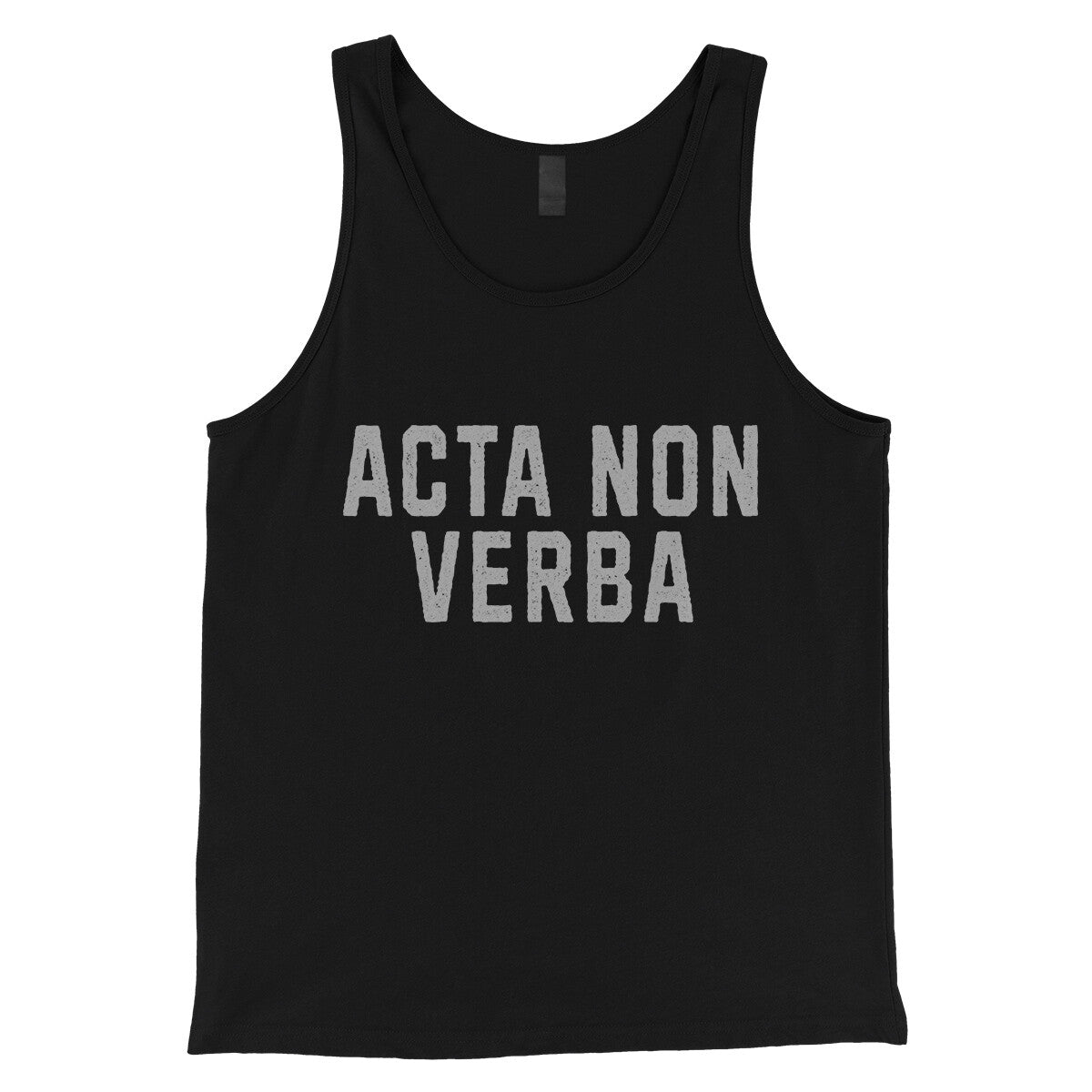 Acta Non Verba in Black Color