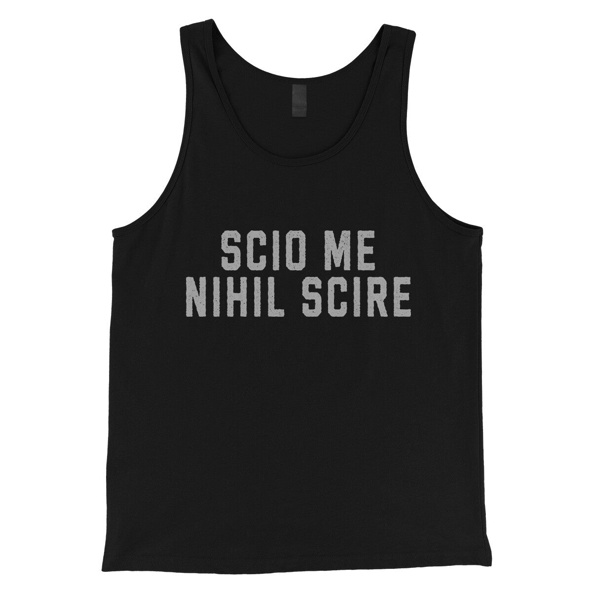 Scio Me Nihil Scire in Black Color