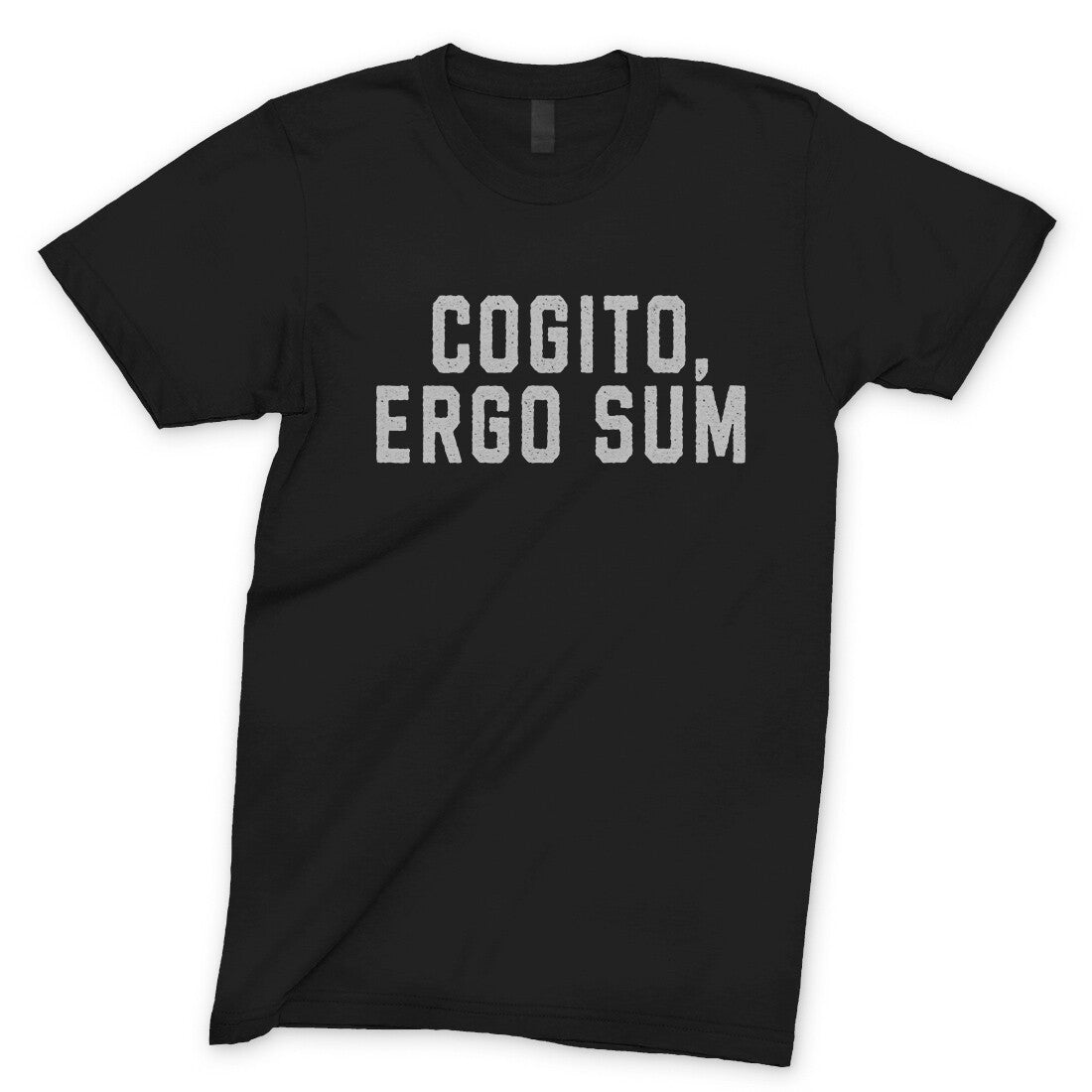 Cogito Ergo Sum in Black Color