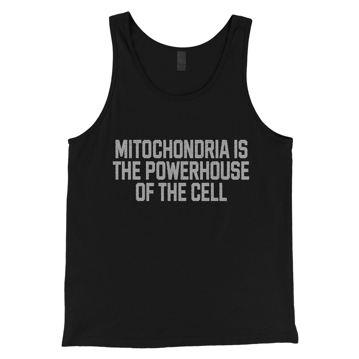 Mitochondria is the Powerhouse of the Cell in Black Color