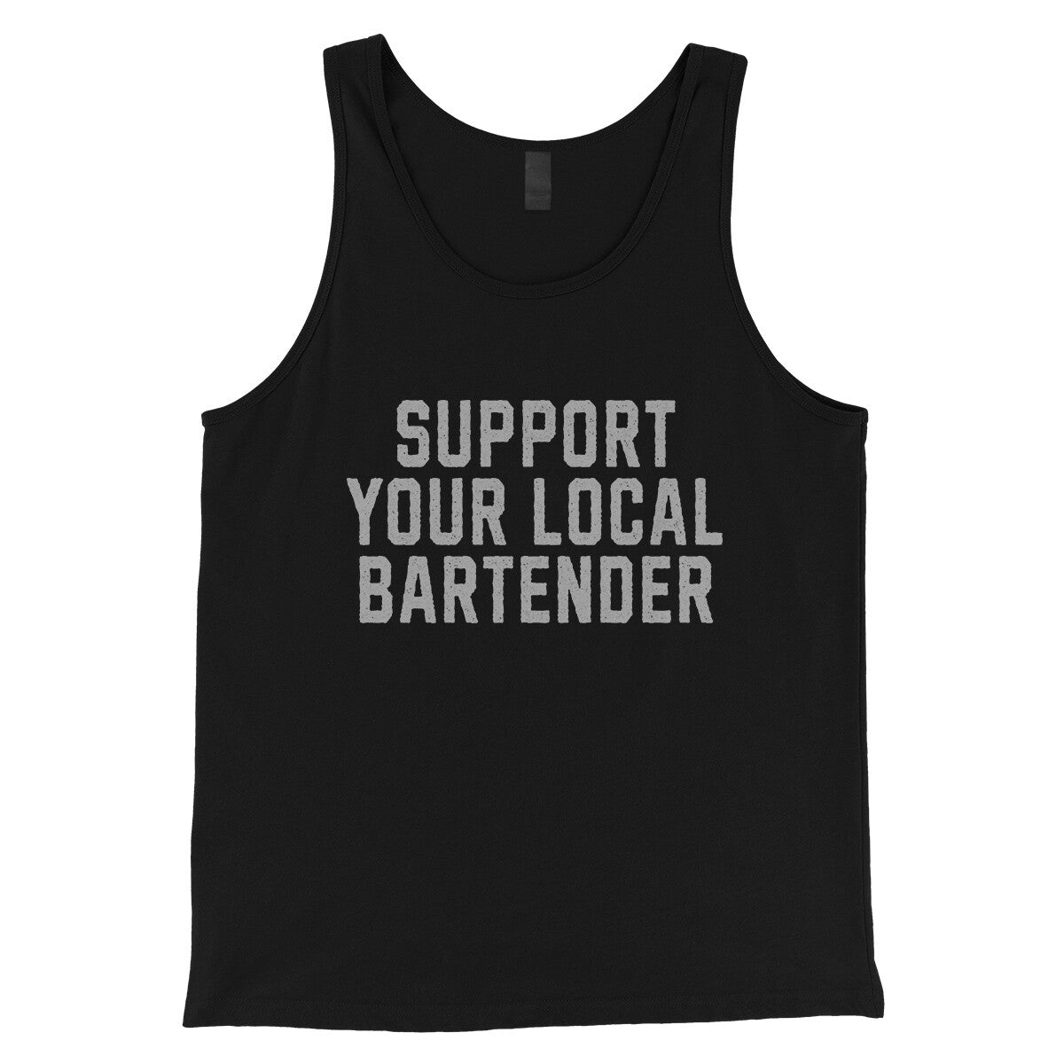 Support your Local Bartender in Black Color