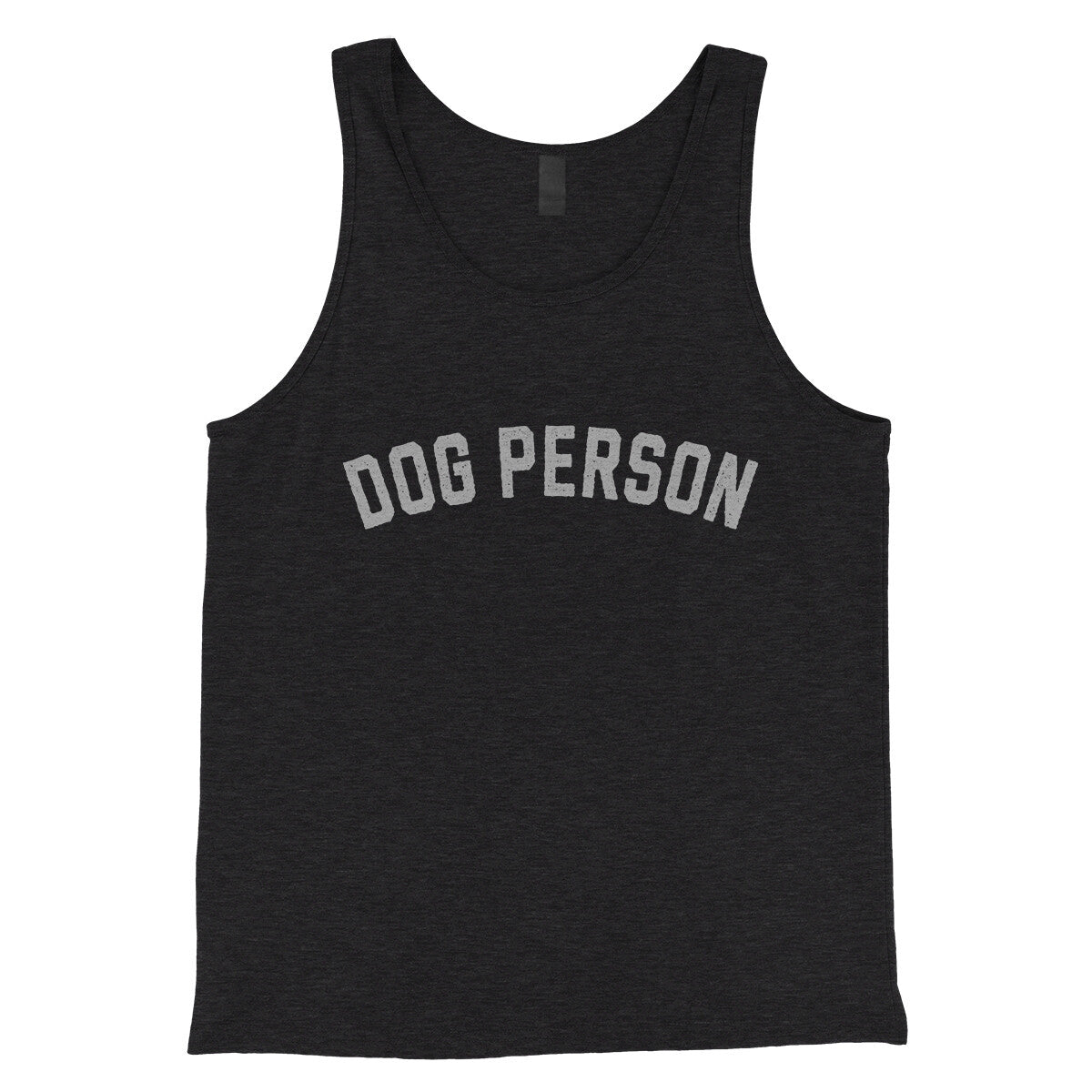 Dog Person in Charcoal Black TriBlend Color