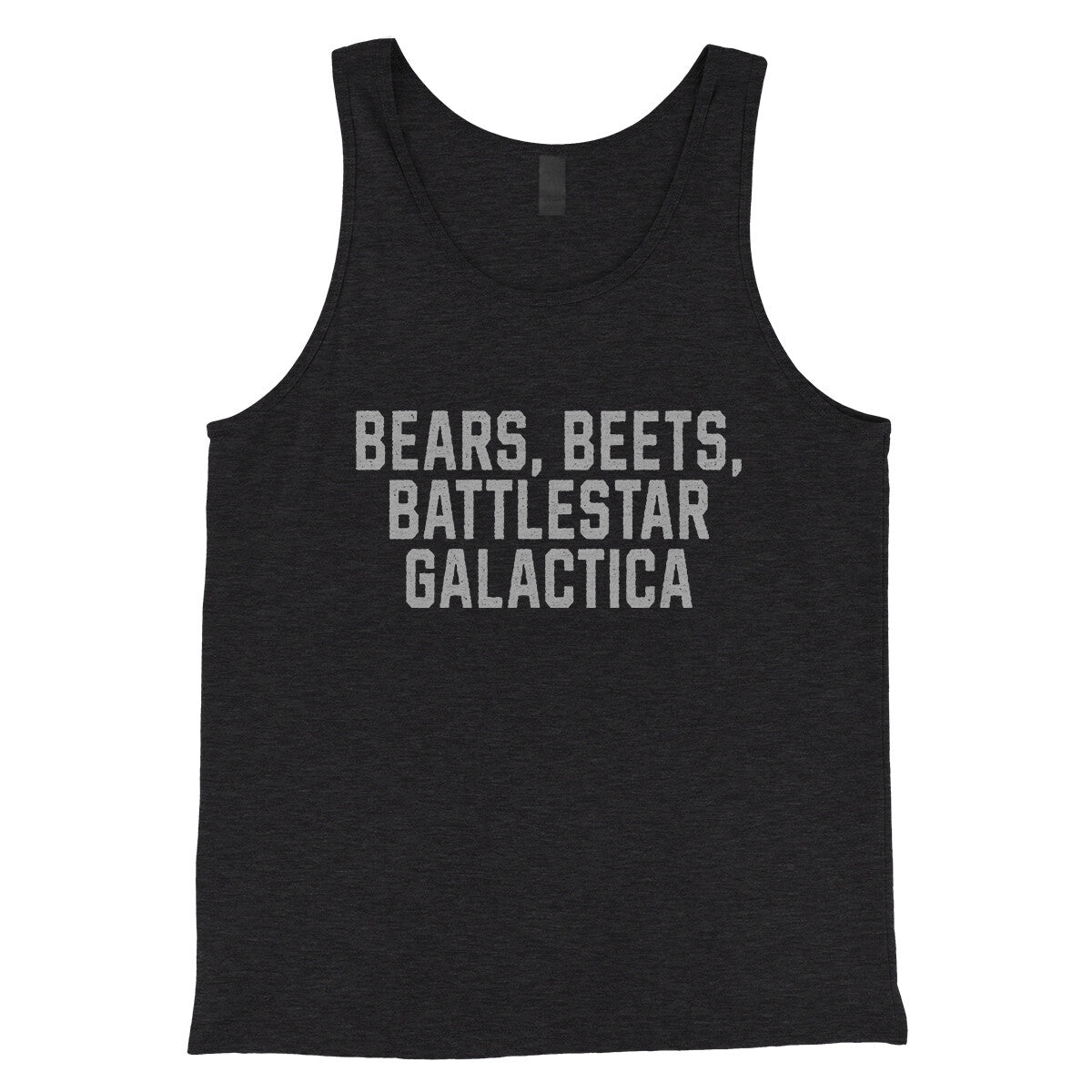 Bears Beets Battlestar Galactica in Charcoal Black TriBlend Color