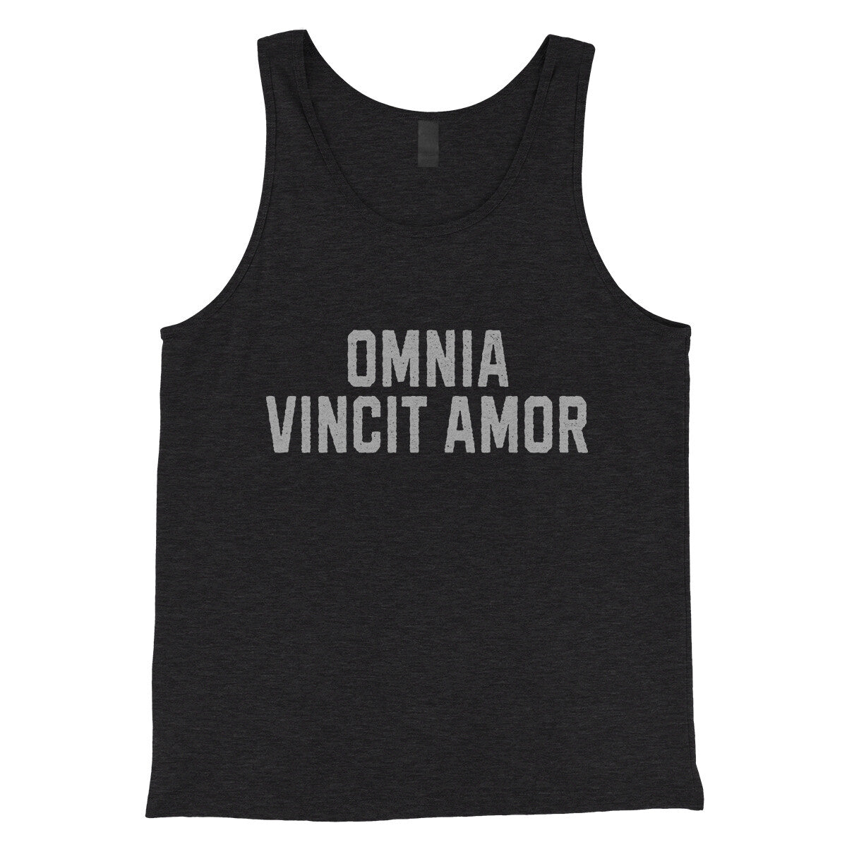 Omnia Vincit Amor in Charcoal Black TriBlend Color