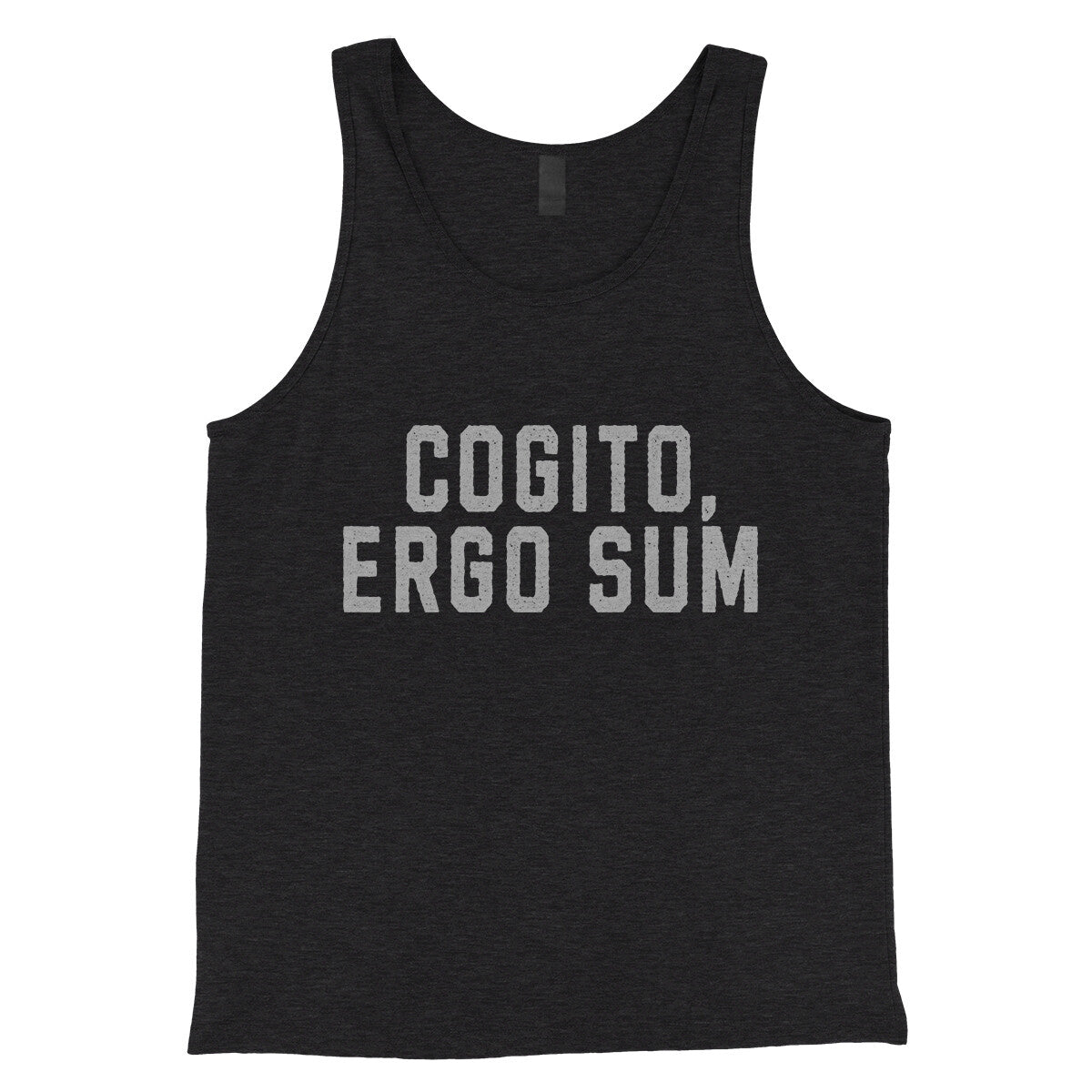 Cogito Ergo Sum in Charcoal Black TriBlend Color