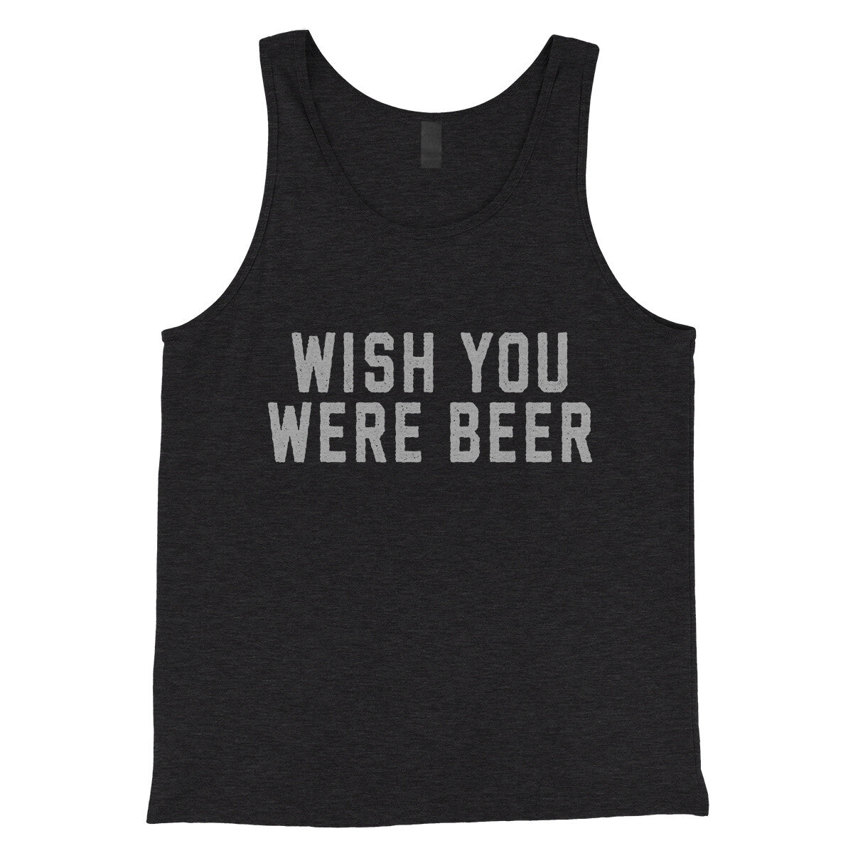 Wish You Were Beer in Charcoal Black TriBlend Color