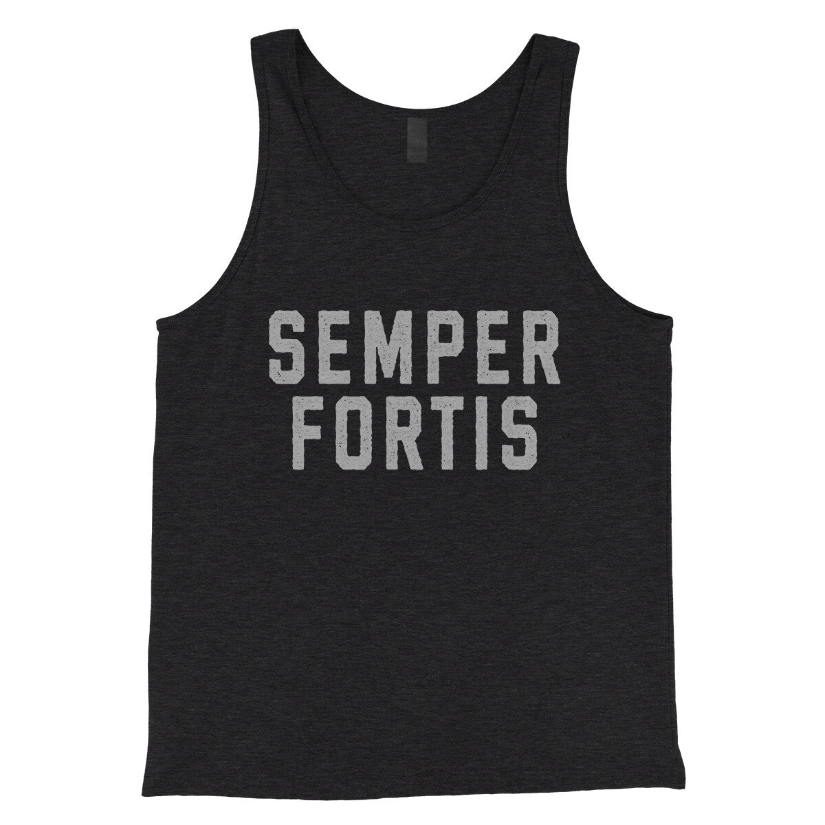 Semper Fortis in Charcoal Black TriBlend Color