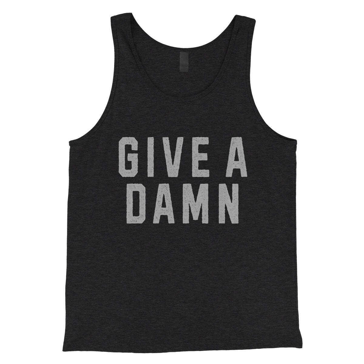 Give a Damn in Charcoal Black TriBlend Color