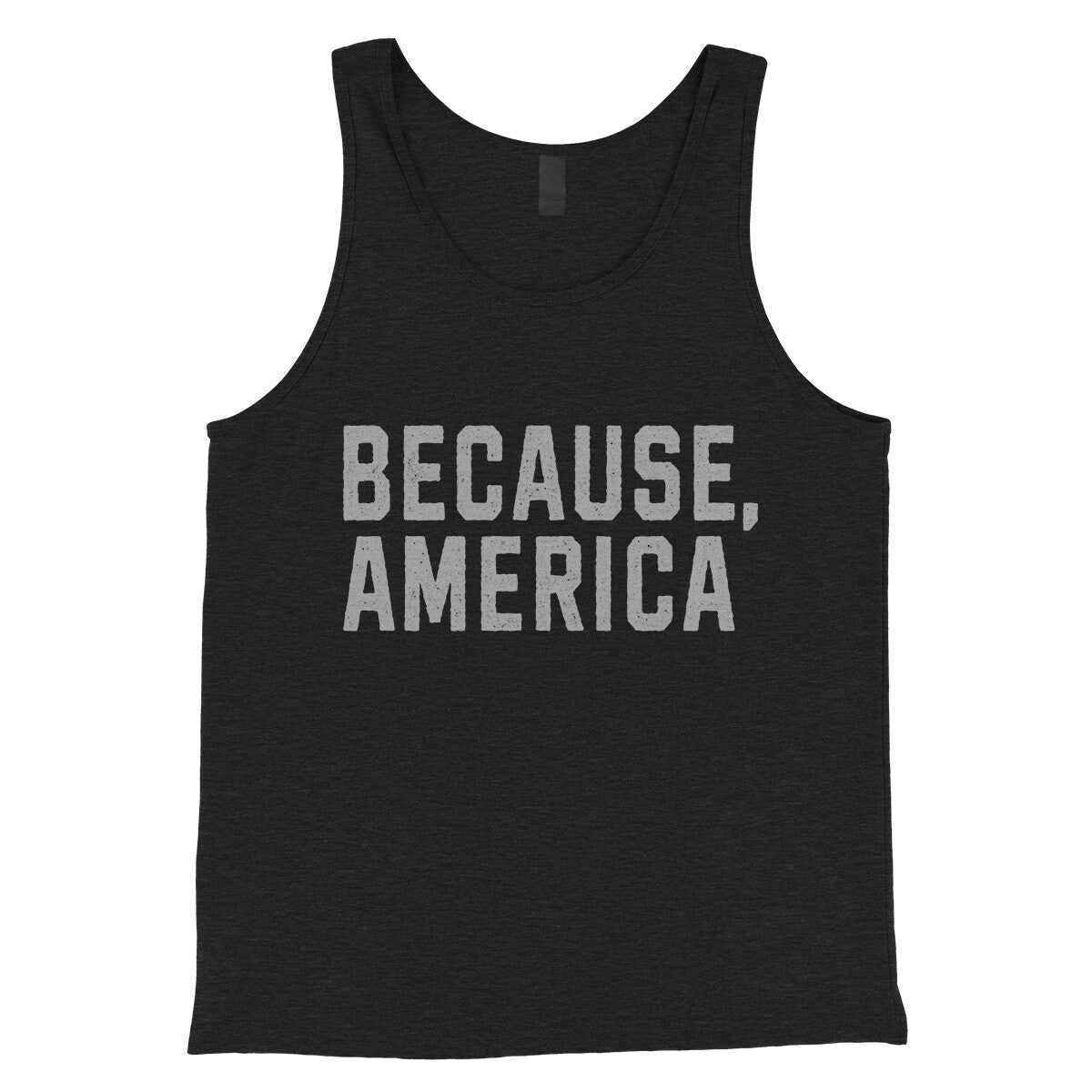 Because America in Charcoal Black TriBlend Color
