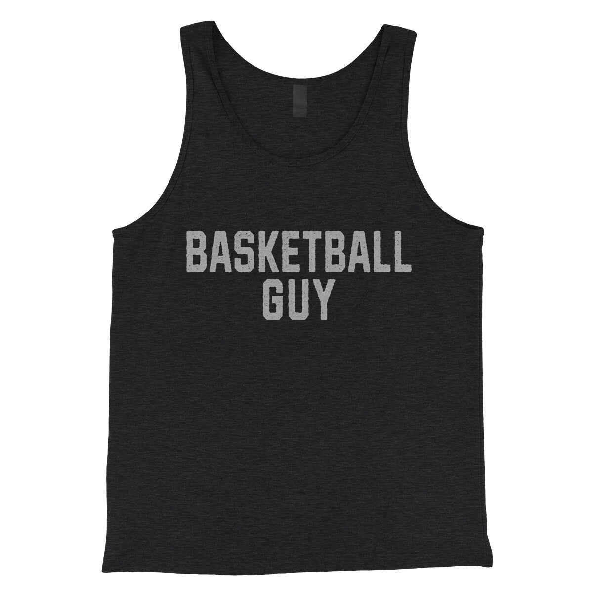 Basketball Guy in Charcoal Black TriBlend Color