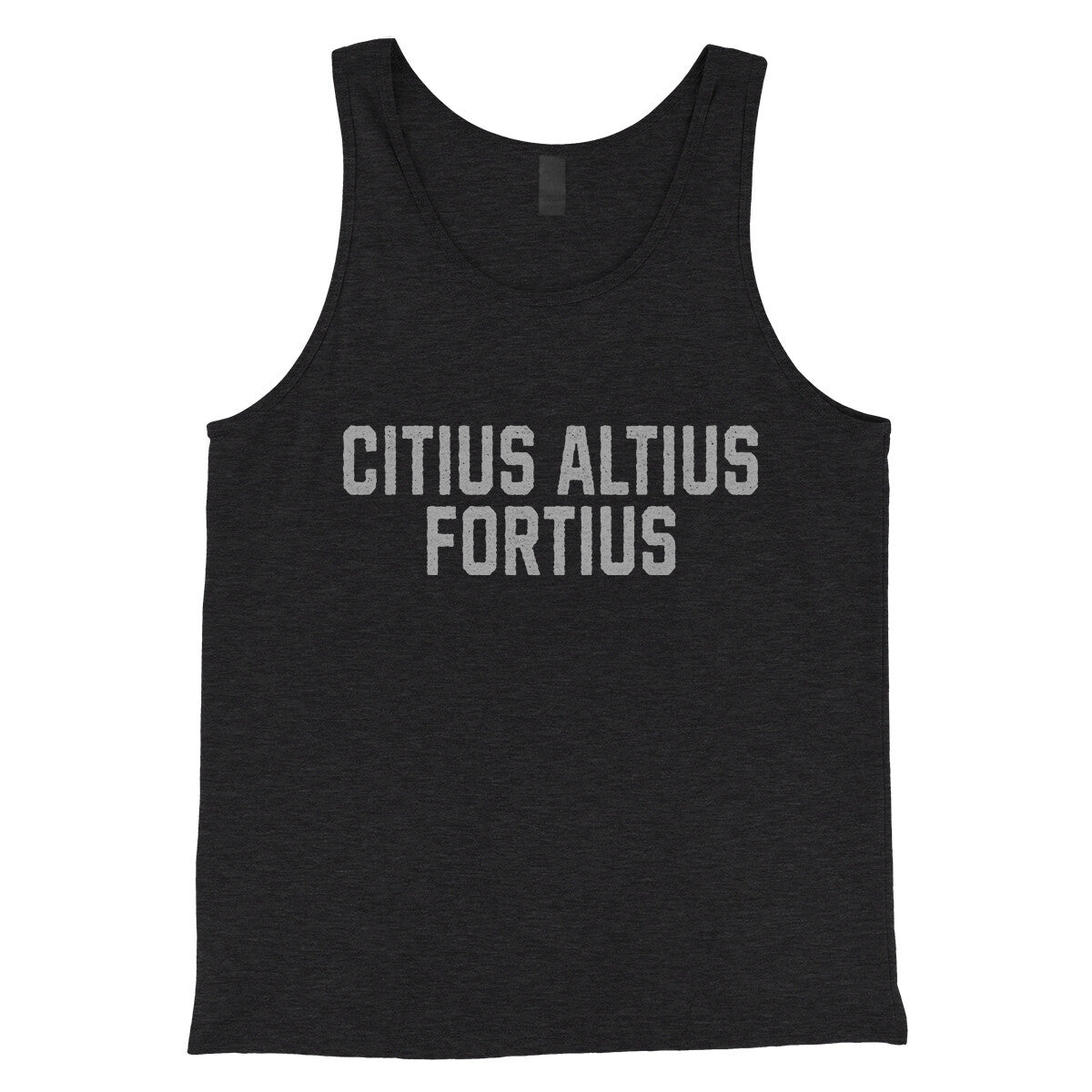 Citius Altius Fortius in Charcoal Black TriBlend Color