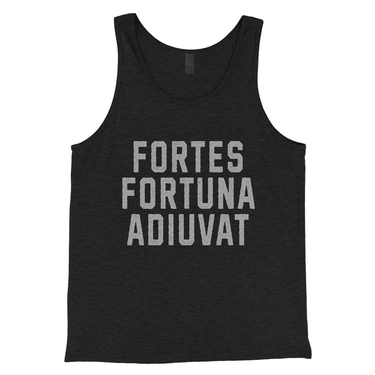 Fortes Fortuna Adiuvat in Charcoal Black TriBlend Color