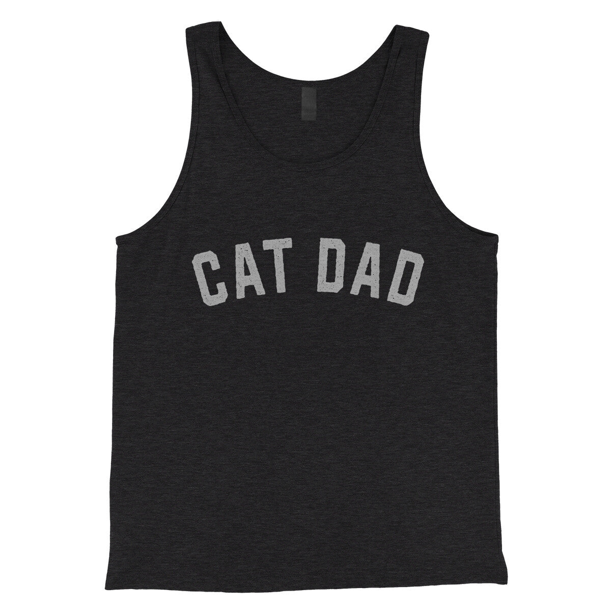 Cat Dad in Charcoal Black TriBlend Color