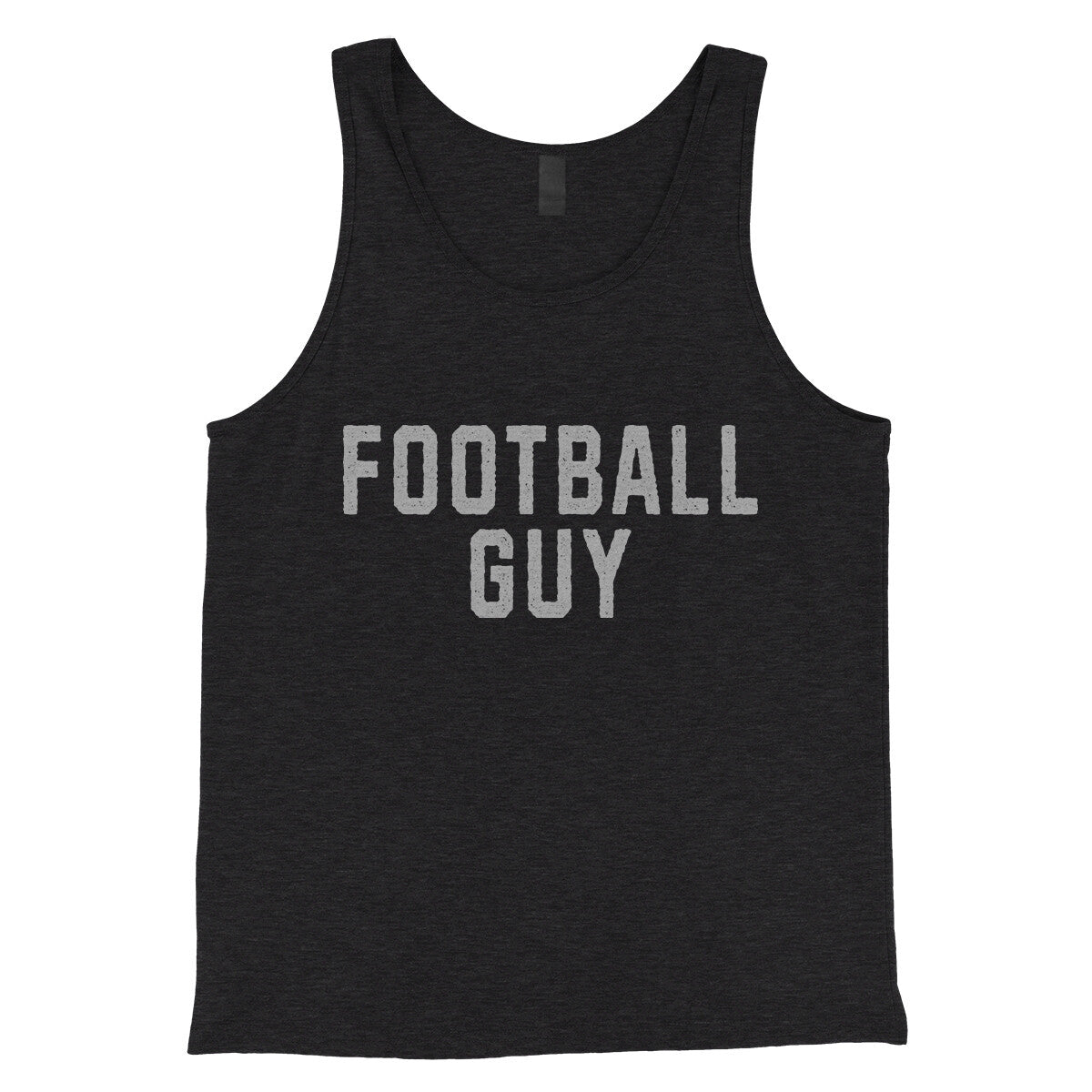 Football Guy in Charcoal Black TriBlend Color